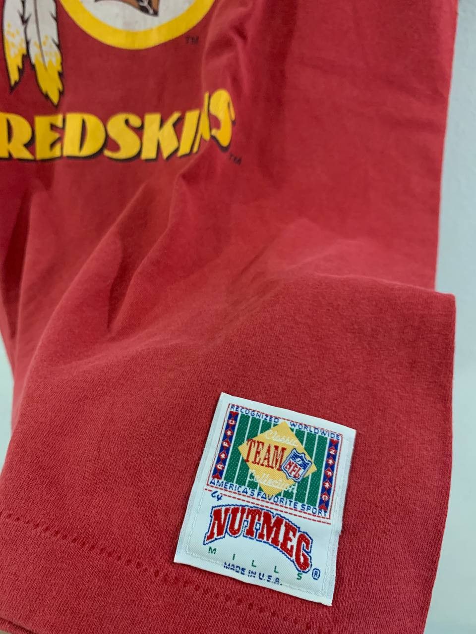 NFL Vintage 1990s Washington Redskins Nutmeg Tee Size US L / EU 52-54 / 3 - 2 Thumbnail