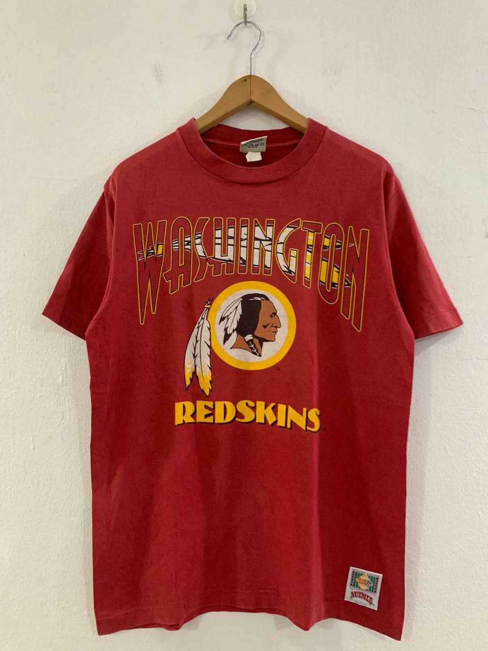 NFL Vintage 1990s Washington Redskins Nutmeg Tee Size US L / EU 52-54 / 3 - 1 Thumbnail