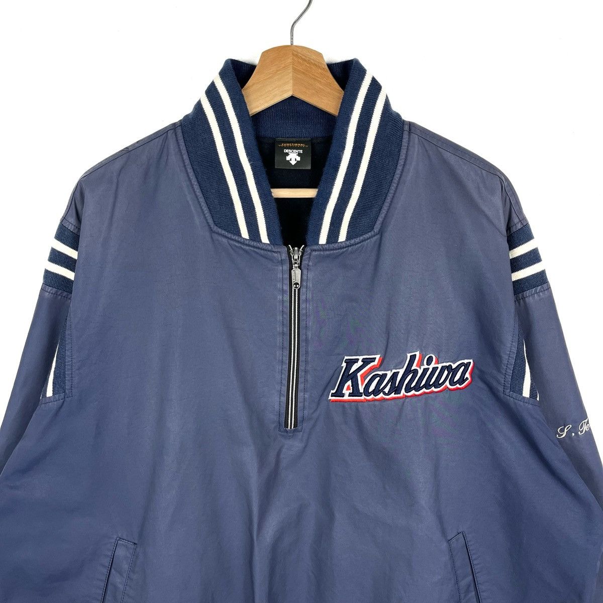 Descente × Vintage Vintage 90s Descente Windbreaker Jacket Size US L / EU 52-54 / 3 - 3 Thumbnail