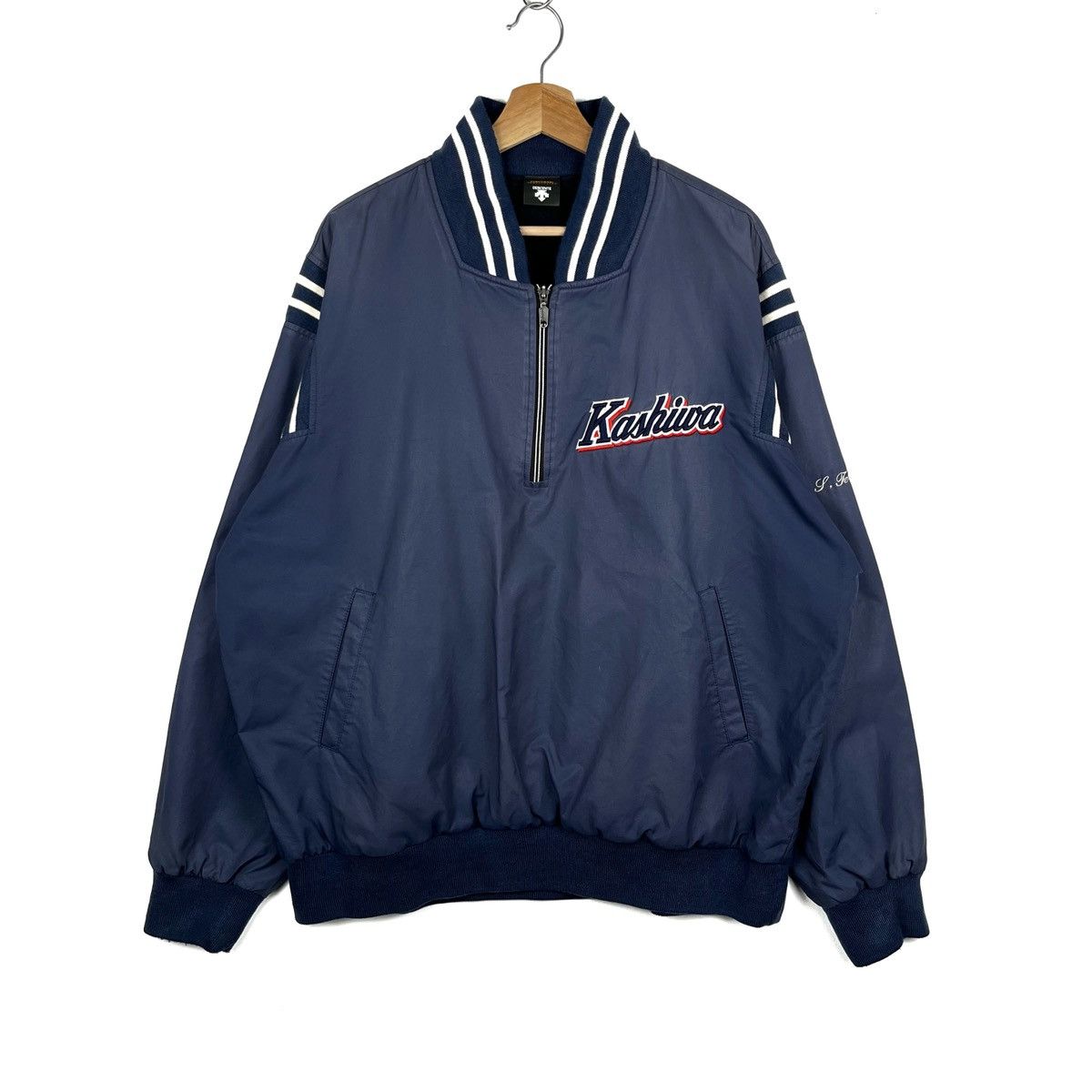 Descente × Vintage Vintage 90s Descente Windbreaker Jacket Size US L / EU 52-54 / 3 - 1 Thumbnail