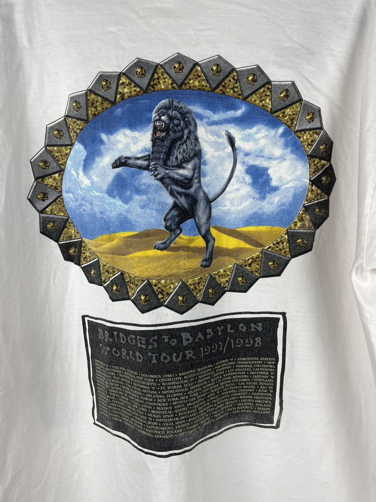 Band Tees × The Rolling Stones × Vintage The Rolling Stones 1997 1998 bridges to Babylon world tour Size US XL / EU 56 / 4 - 9 Thumbnail
