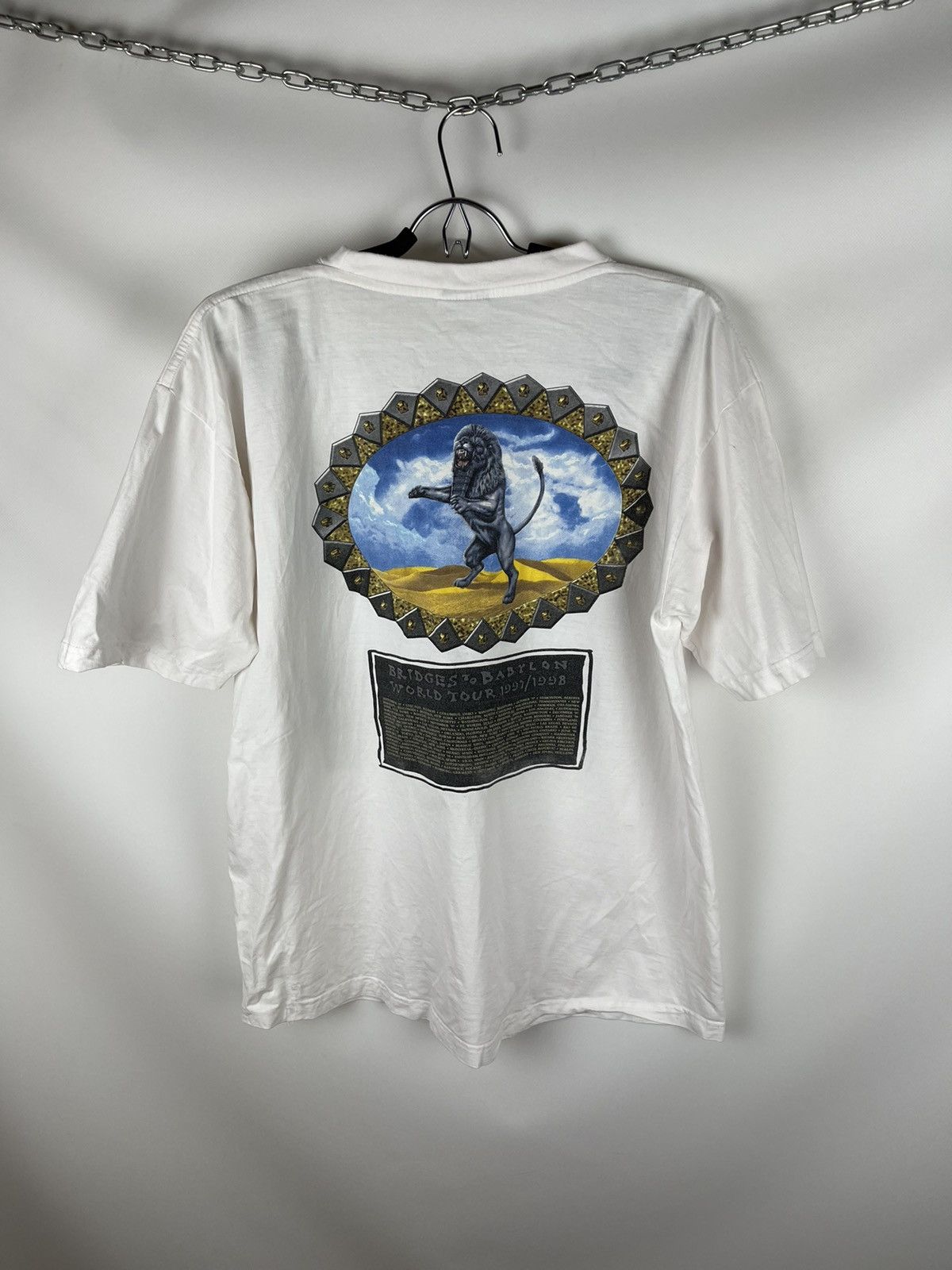 Band Tees × The Rolling Stones × Vintage The Rolling Stones 1997 1998 bridges to Babylon world tour Size US XL / EU 56 / 4 - 2 Thumbnail