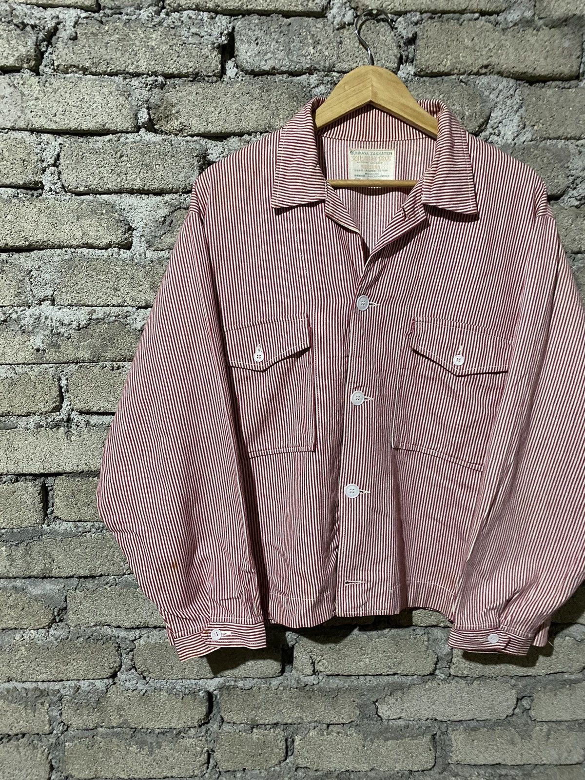 Designer × Japanese Brand × Vintage Vintage Bunkaya Zakkaten Button-Up All-Round Designer Size US L / EU 52-54 / 3 - 4 Thumbnail