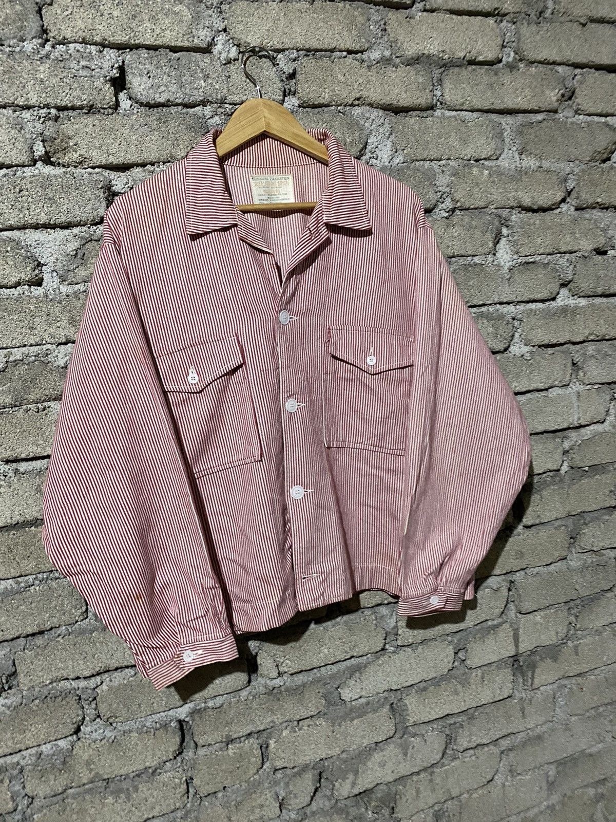 Designer × Japanese Brand × Vintage Vintage Bunkaya Zakkaten Button-Up All-Round Designer Size US L / EU 52-54 / 3 - 3 Thumbnail