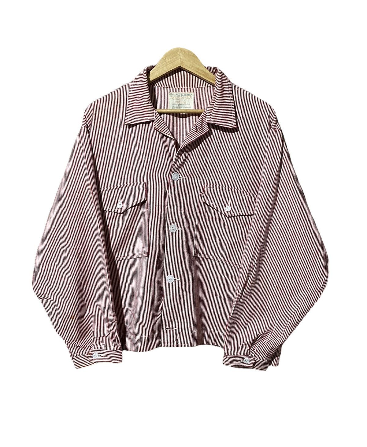 Designer × Japanese Brand × Vintage Vintage Bunkaya Zakkaten Button-Up All-Round Designer Size US L / EU 52-54 / 3 - 1 Thumbnail