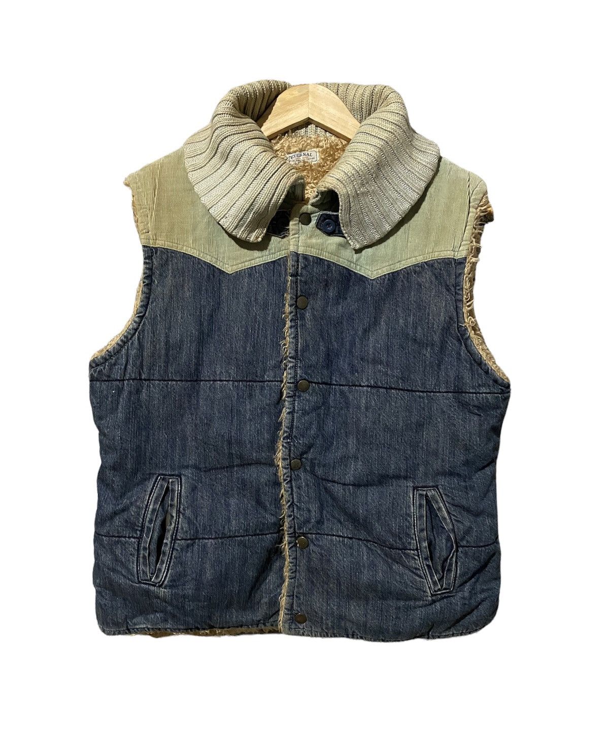 Eternal × Japanese Brand Vintage Eternal Japan Denim Sherpa Lined Kurashiki Factory Size US M / EU 48-50 / 2 - 1 Thumbnail