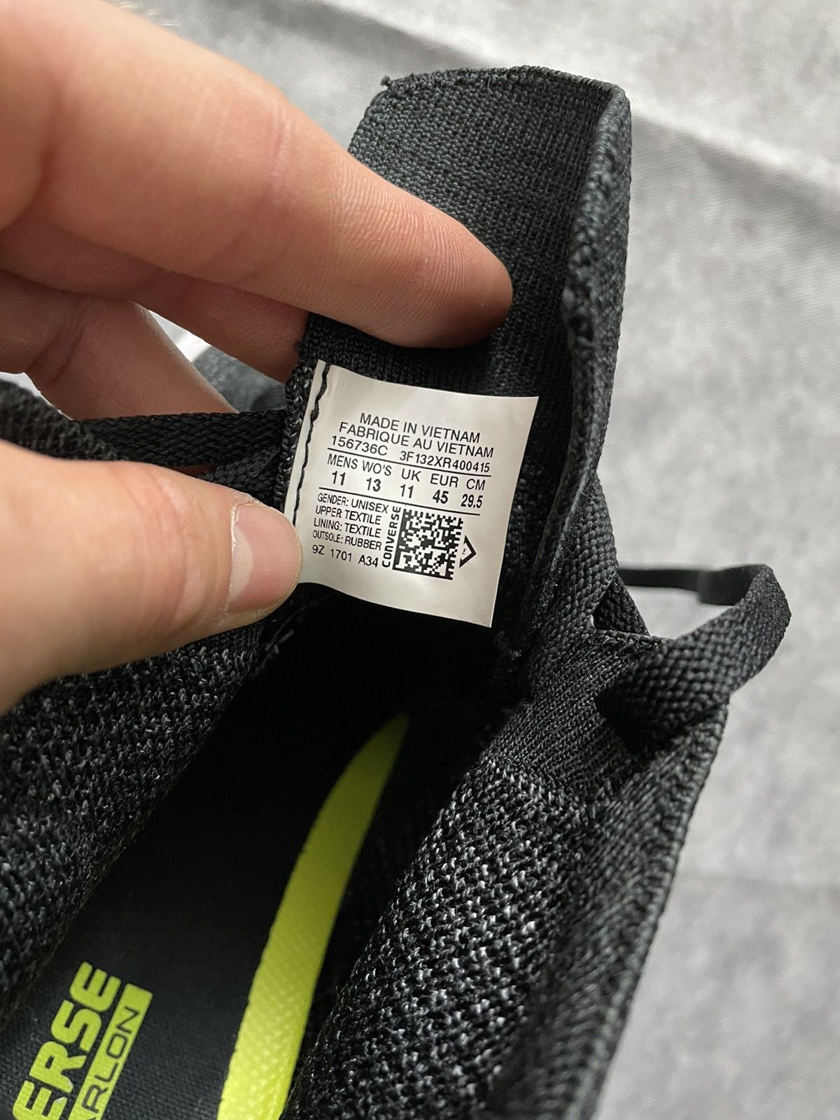 Converse Converse CTAS FLYKNIT HI BLACK GREY WHITE 156736C Grailed