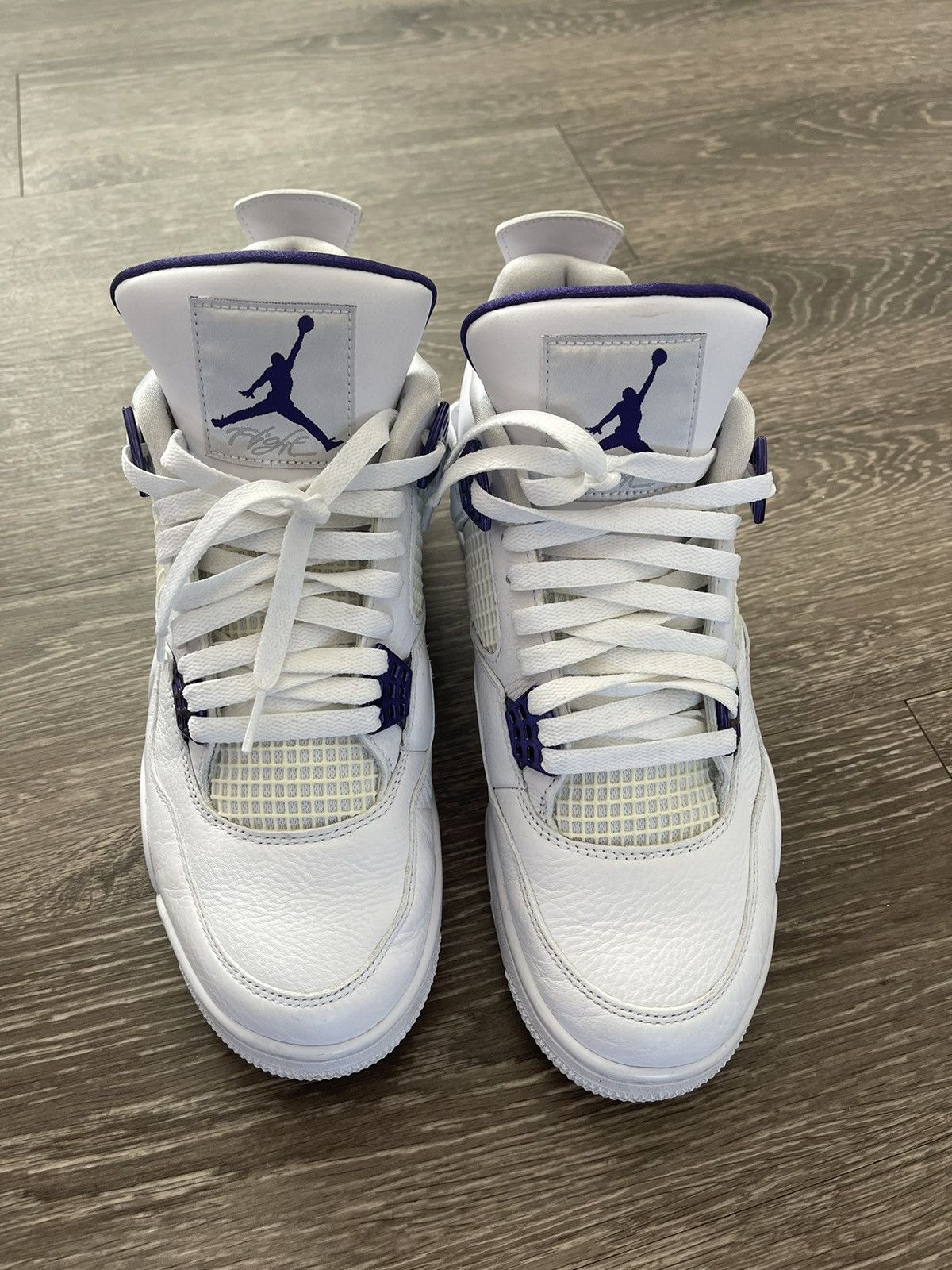 Jordan Brand Air Jordan 4 Retro Court Purple Size US 10 / EU 43 - 4 Thumbnail