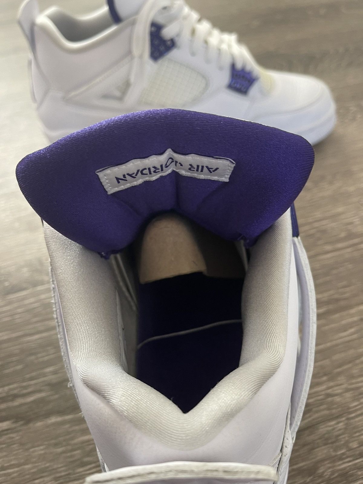 Jordan Brand Air Jordan 4 Retro Court Purple Size US 10 / EU 43 - 8 Thumbnail
