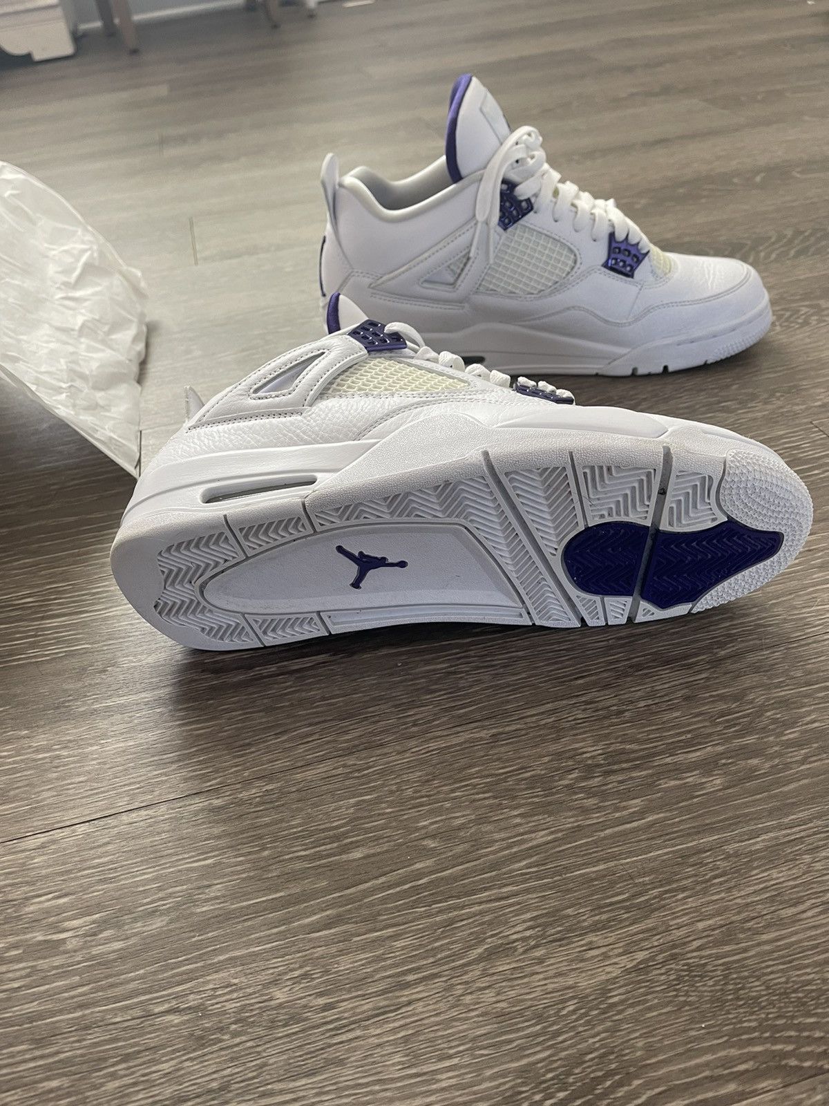 Jordan Brand Air Jordan 4 Retro Court Purple Size US 10 / EU 43 - 7 Thumbnail