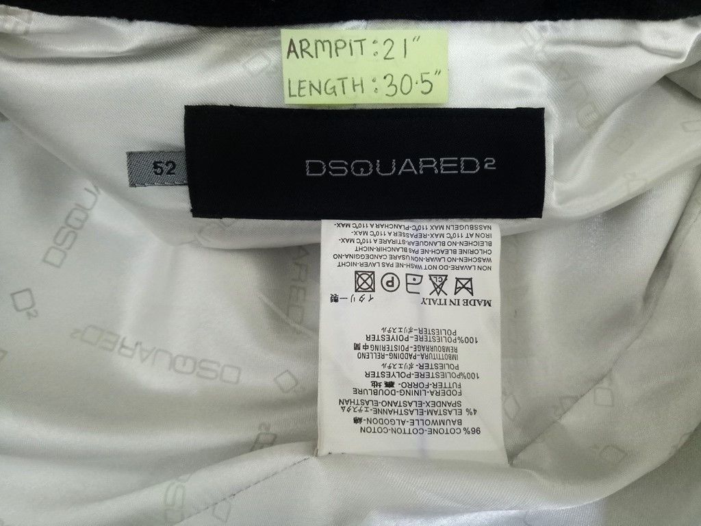 Dsquared2 🔥Made in Italy Dsquared² Velvet Jacket Coat Rare Design Size US L / EU 52-54 / 3 - 5 Thumbnail
