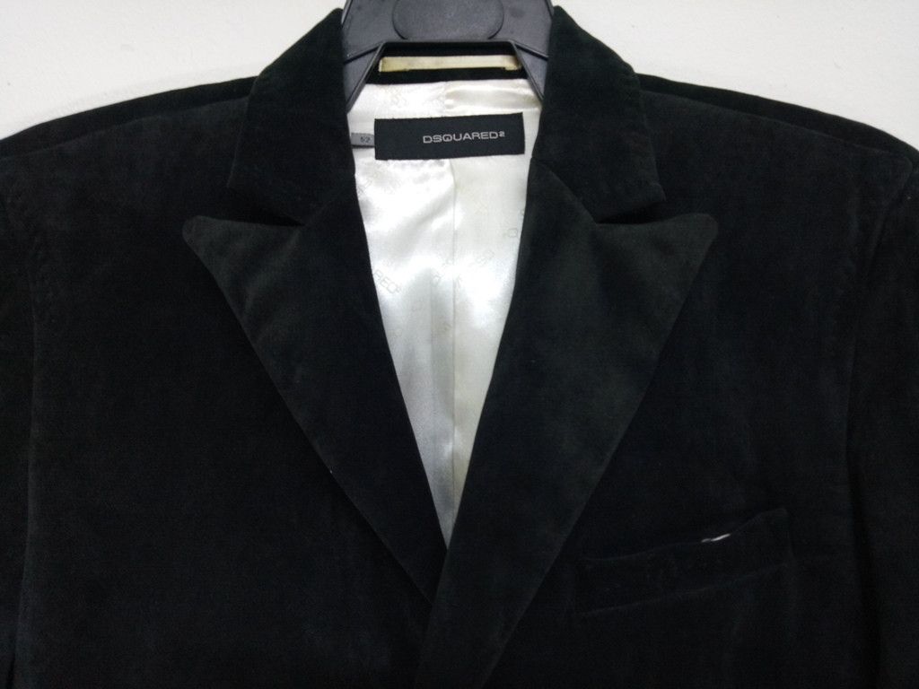 Dsquared2 🔥Made in Italy Dsquared² Velvet Jacket Coat Rare Design Size US L / EU 52-54 / 3 - 6 Thumbnail