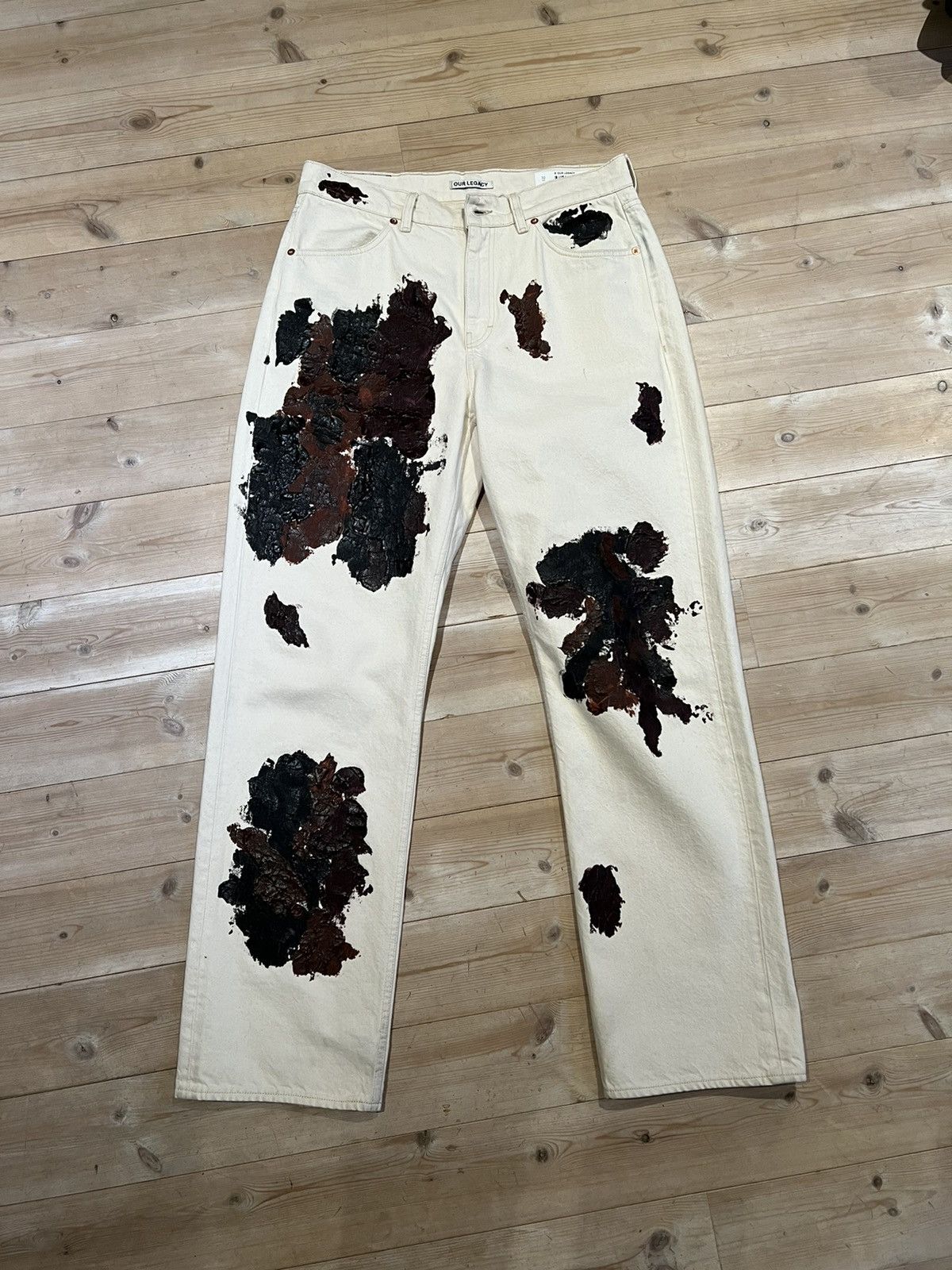Our Legacy Our Legacy Third Cut Hanabi Print Denim | Grailed