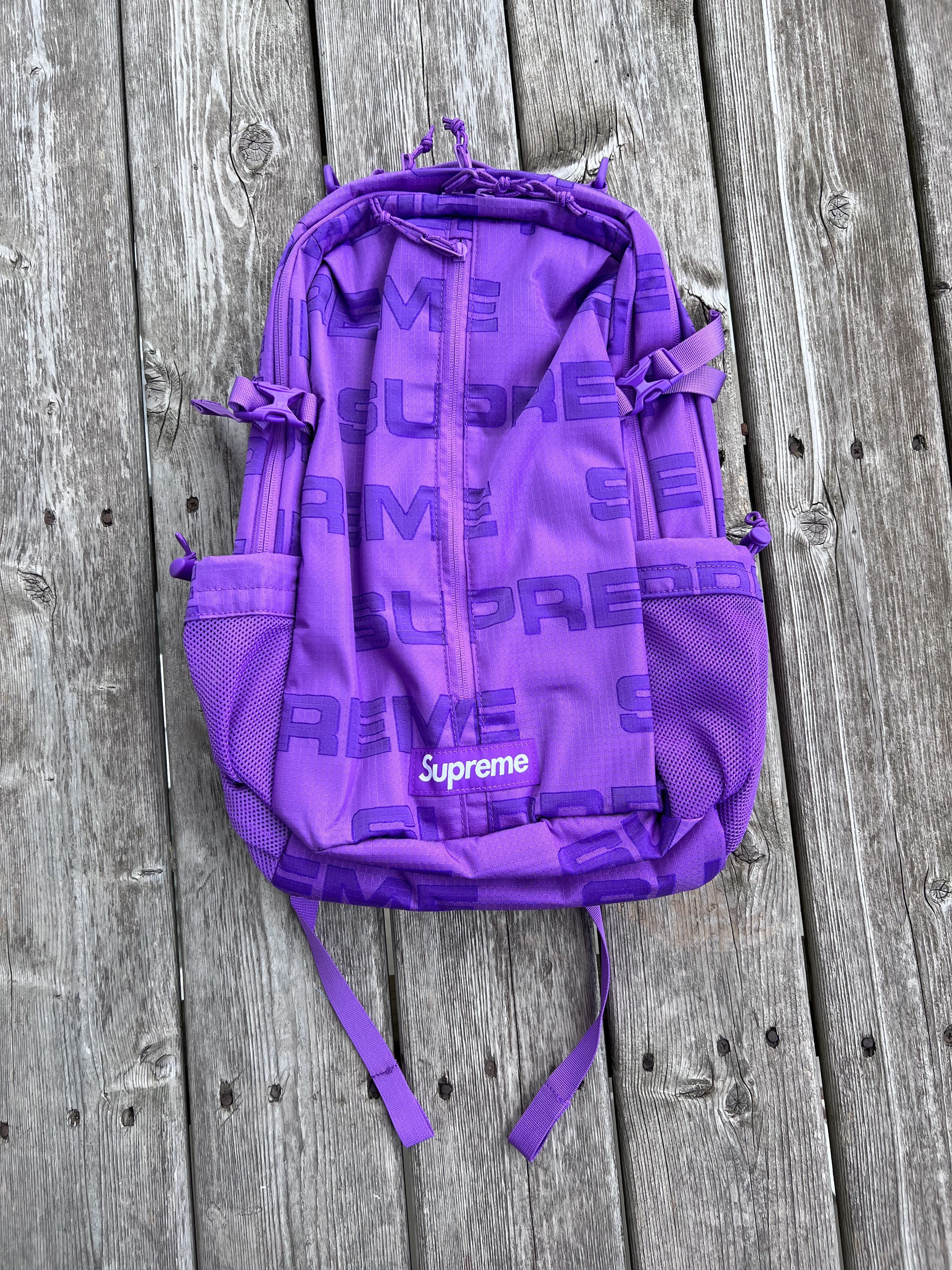 Supreme Backpack Purple 21FW 