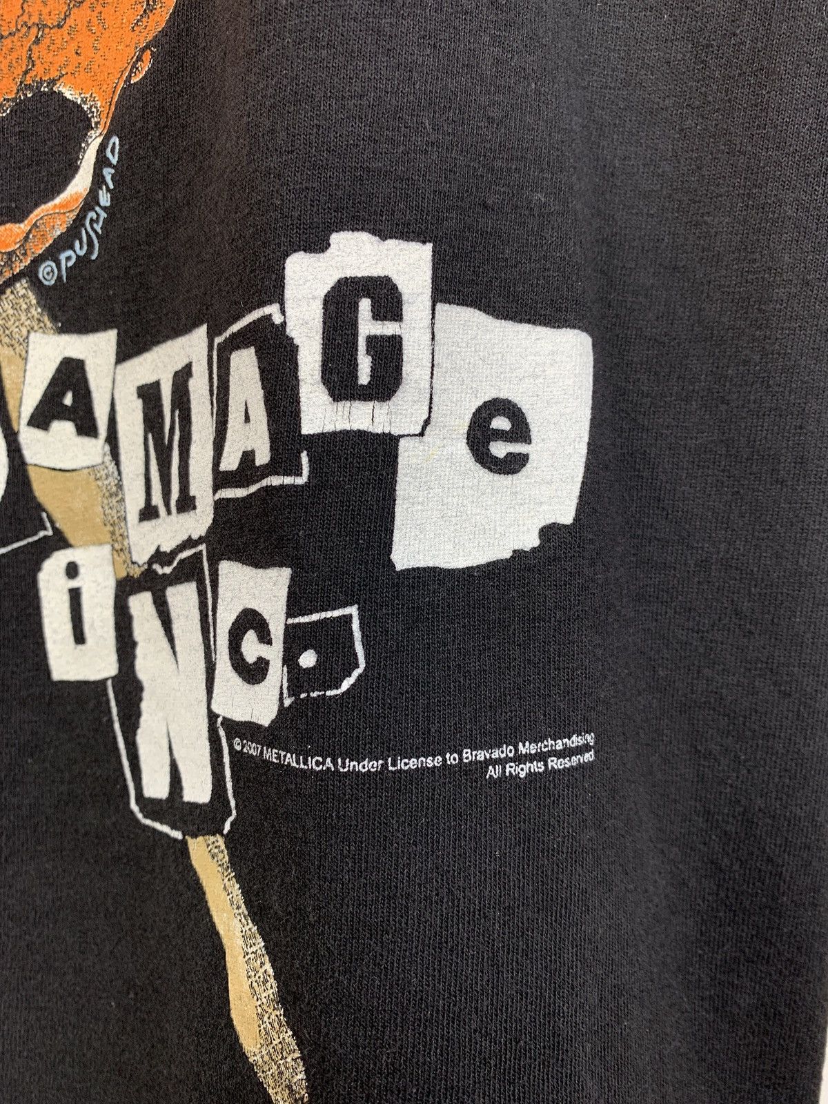 Band Tees 2007 Vintage Metallica Damage Inc Tour Band T-Shirt Size US S / EU 44-46 / 1 - 11 Thumbnail
