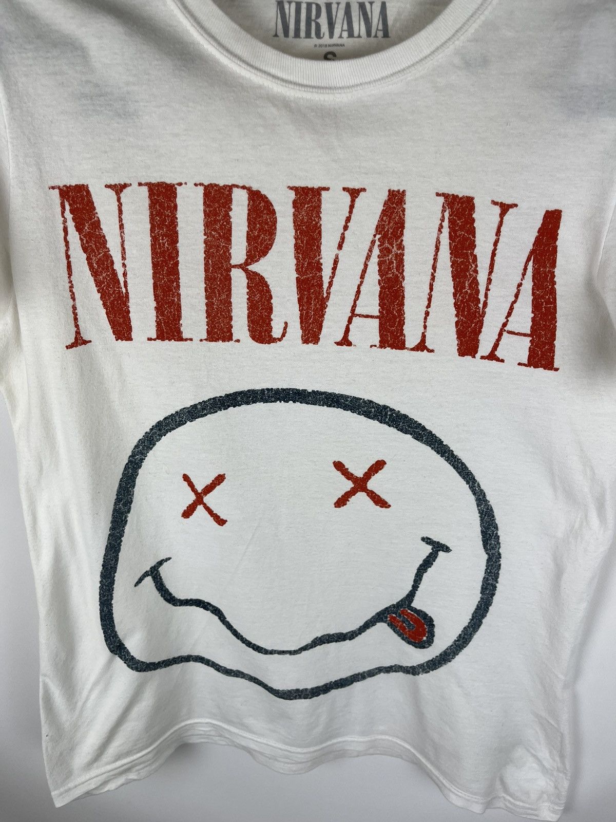 Band Tees × Nirvana Nirvana 2018 big logo band tee shirt white red Size US S / EU 44-46 / 1 - 7 Thumbnail