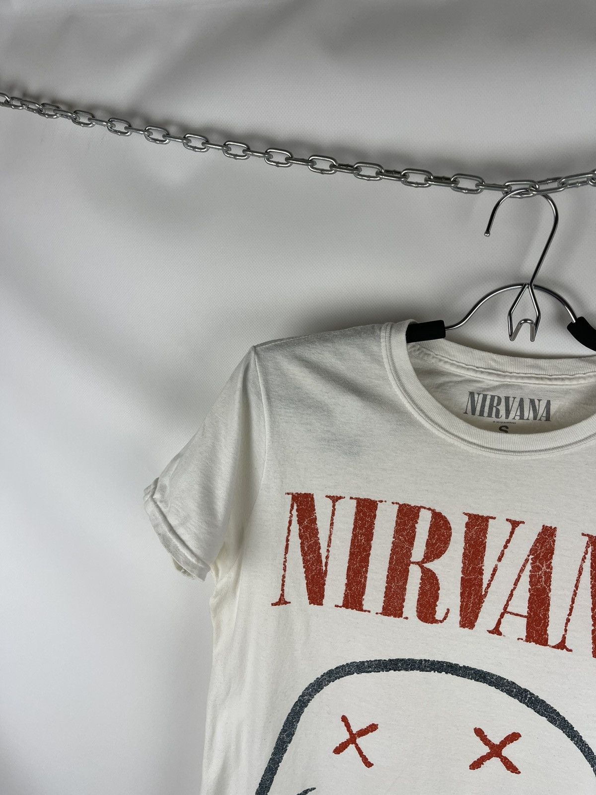 Band Tees × Nirvana Nirvana 2018 big logo band tee shirt white red Size US S / EU 44-46 / 1 - 2 Thumbnail