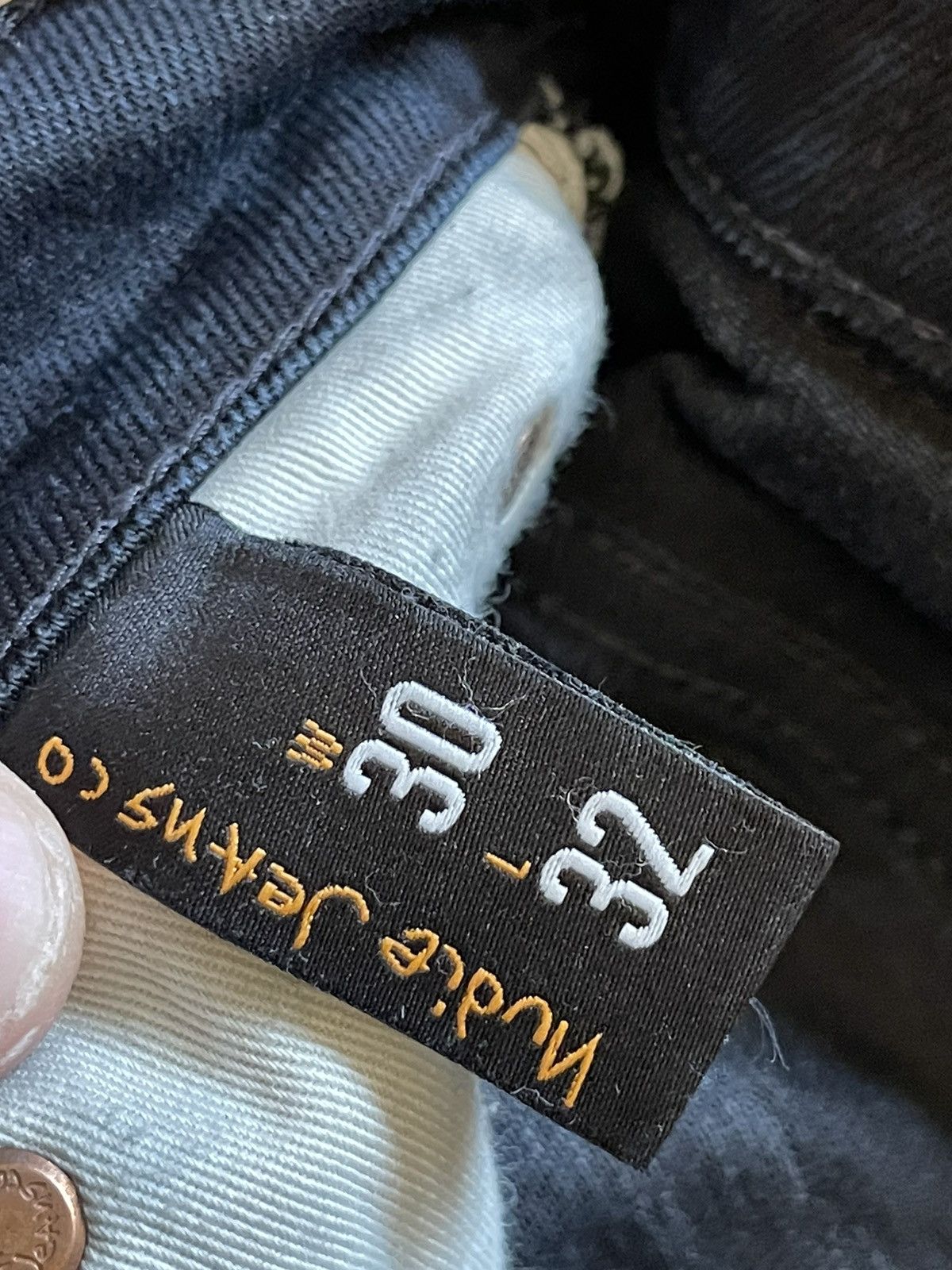 Nudie Jeans Nudie Jeans Grim Tim black ring faded organic cotton jeans Size US 30 / EU 46 - 12 Thumbnail
