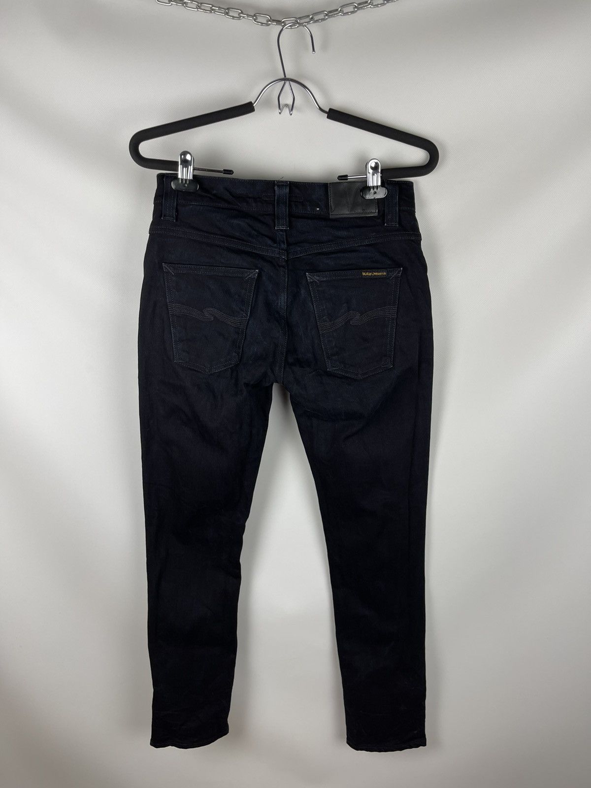 Nudie Jeans Nudie Jeans Grim Tim black ring faded organic cotton jeans Size US 30 / EU 46 - 8 Thumbnail