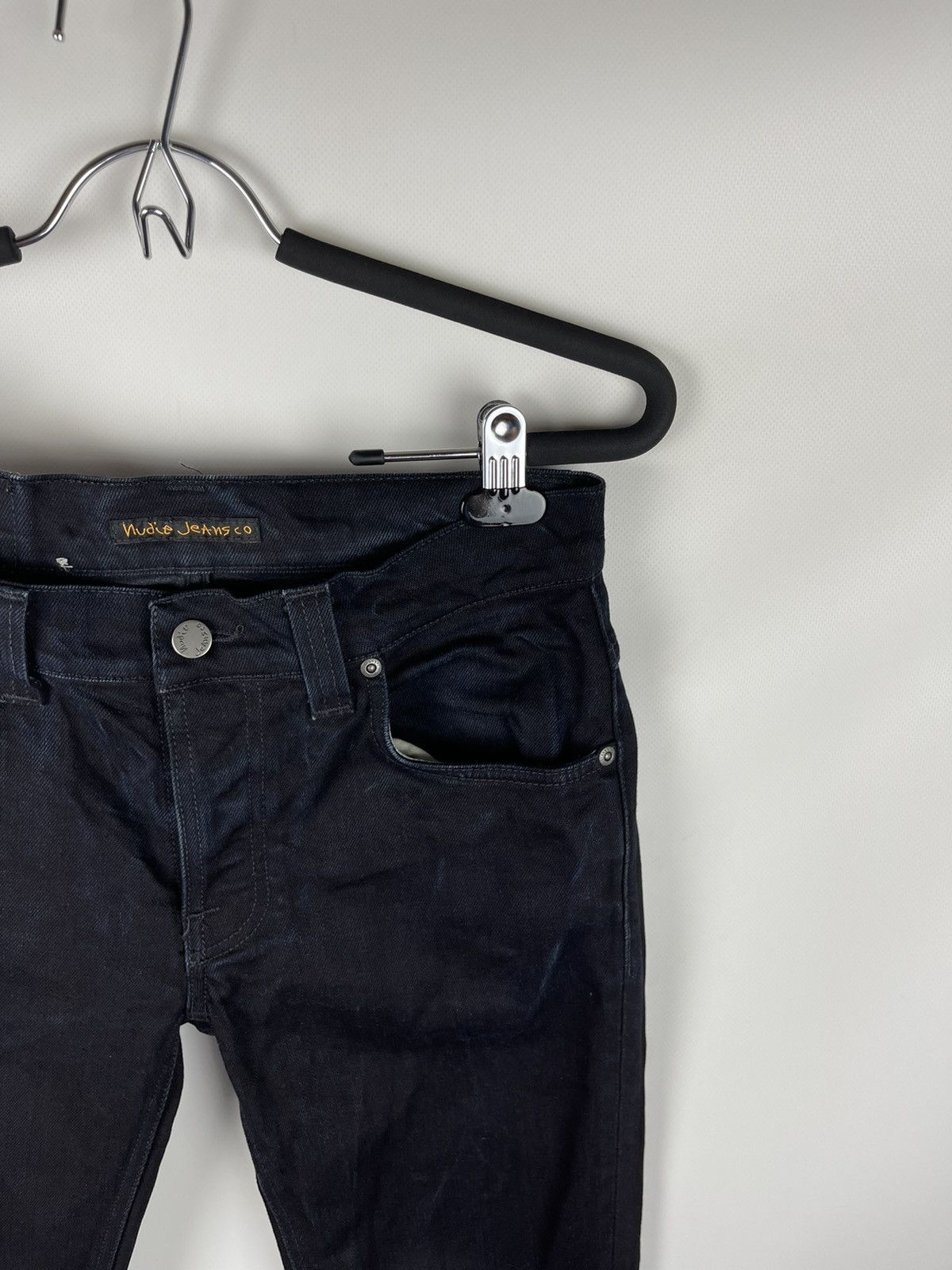 Nudie Jeans Nudie Jeans Grim Tim black ring faded organic cotton jeans Size US 30 / EU 46 - 3 Thumbnail