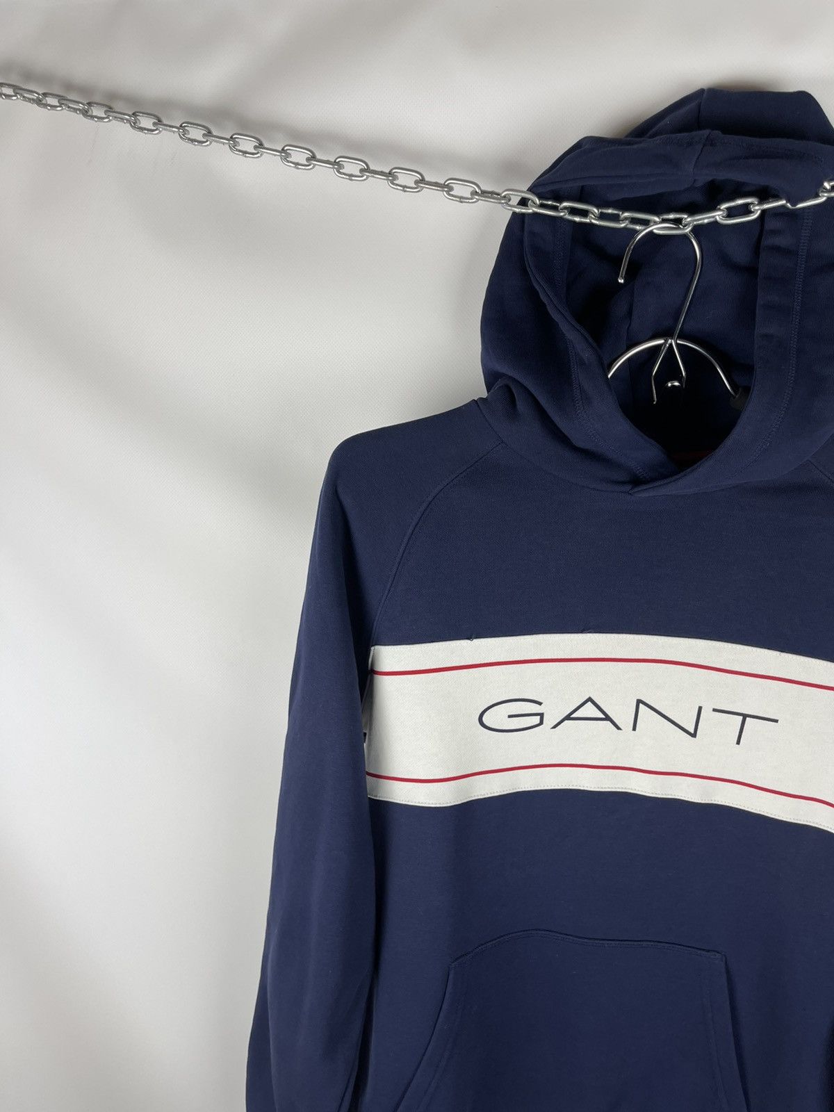 Gant Gant big logo navy hooded jacket hoodie sweatshirt Size US S / EU 44-46 / 1 - 2 Thumbnail