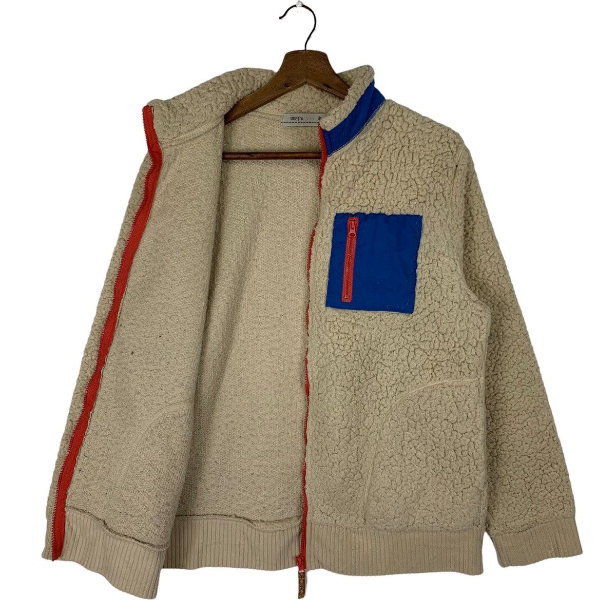 Japanese Brand Vintage Sospita Retro X Sherpa Zipper Jacket Size US L / EU 52-54 / 3 - 4 Thumbnail