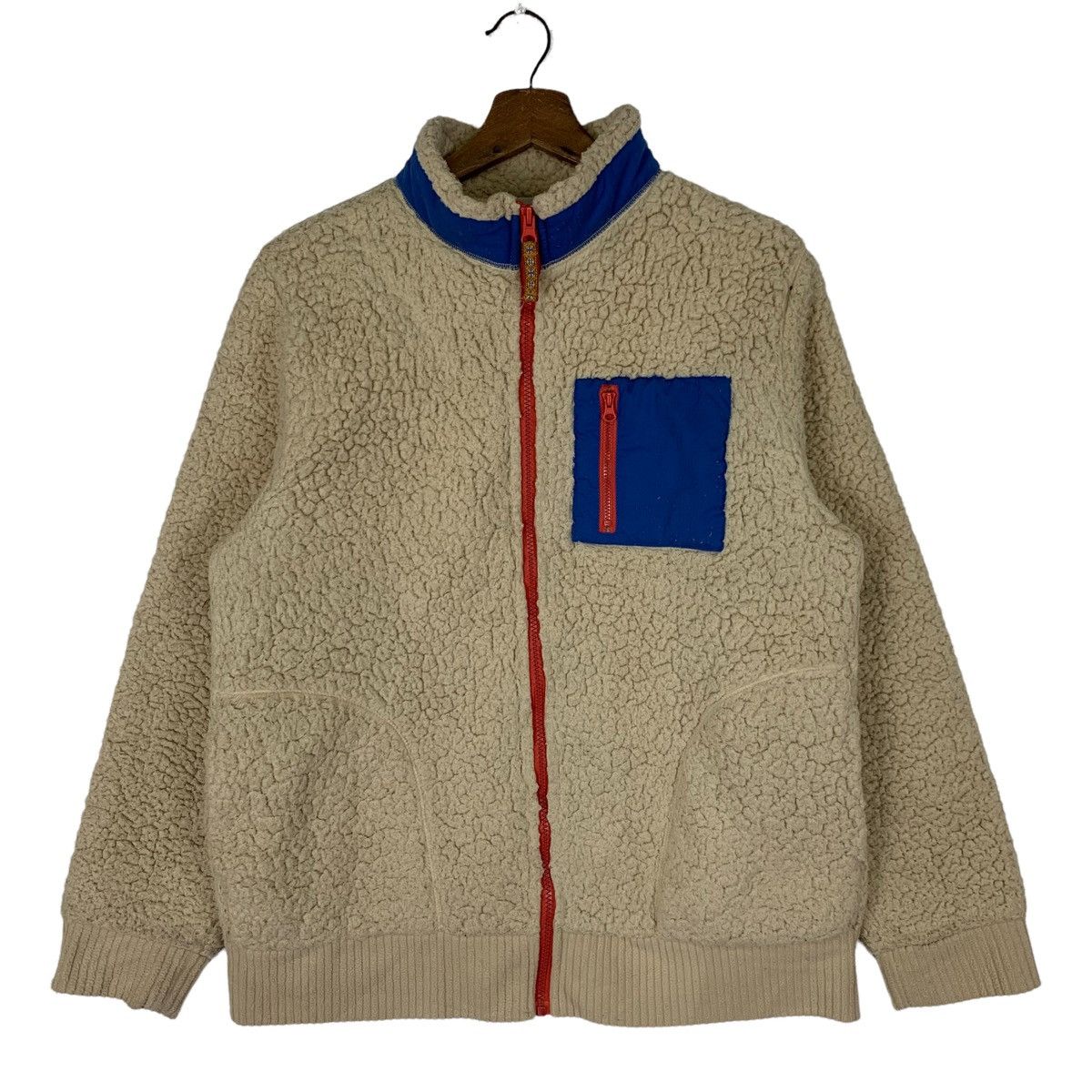 Japanese Brand Vintage Sospita Retro X Sherpa Zipper Jacket Size US L / EU 52-54 / 3 - 1 Thumbnail