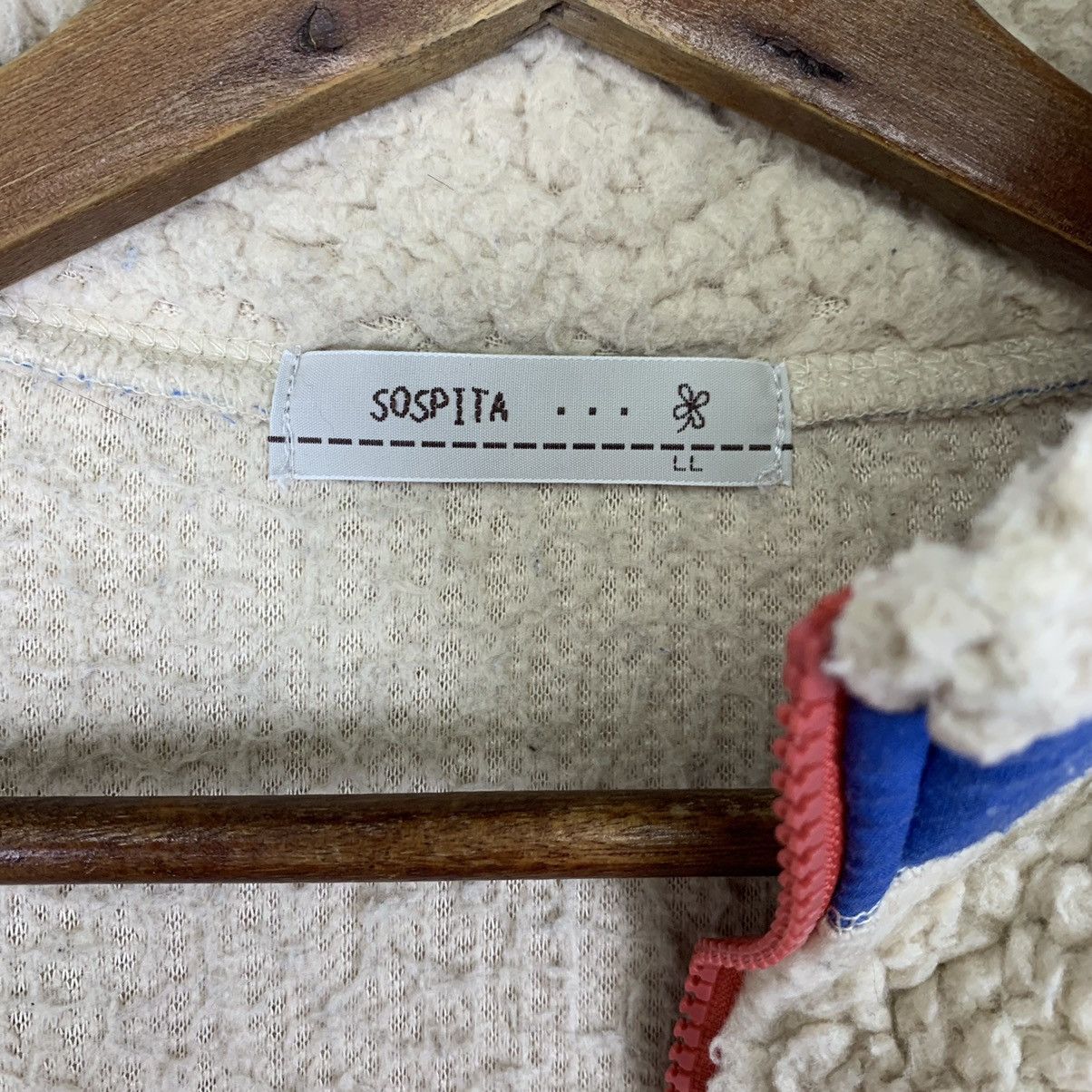 Japanese Brand Vintage Sospita Retro X Sherpa Zipper Jacket Size US L / EU 52-54 / 3 - 7 Thumbnail
