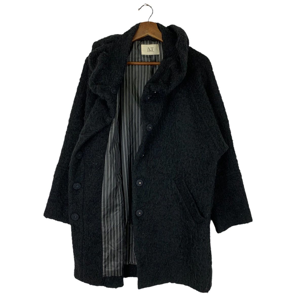 Japanese Brand Atsuro Tayama Designer Japan Wool Trench Jacket Size US L / EU 52-54 / 3 - 4 Thumbnail