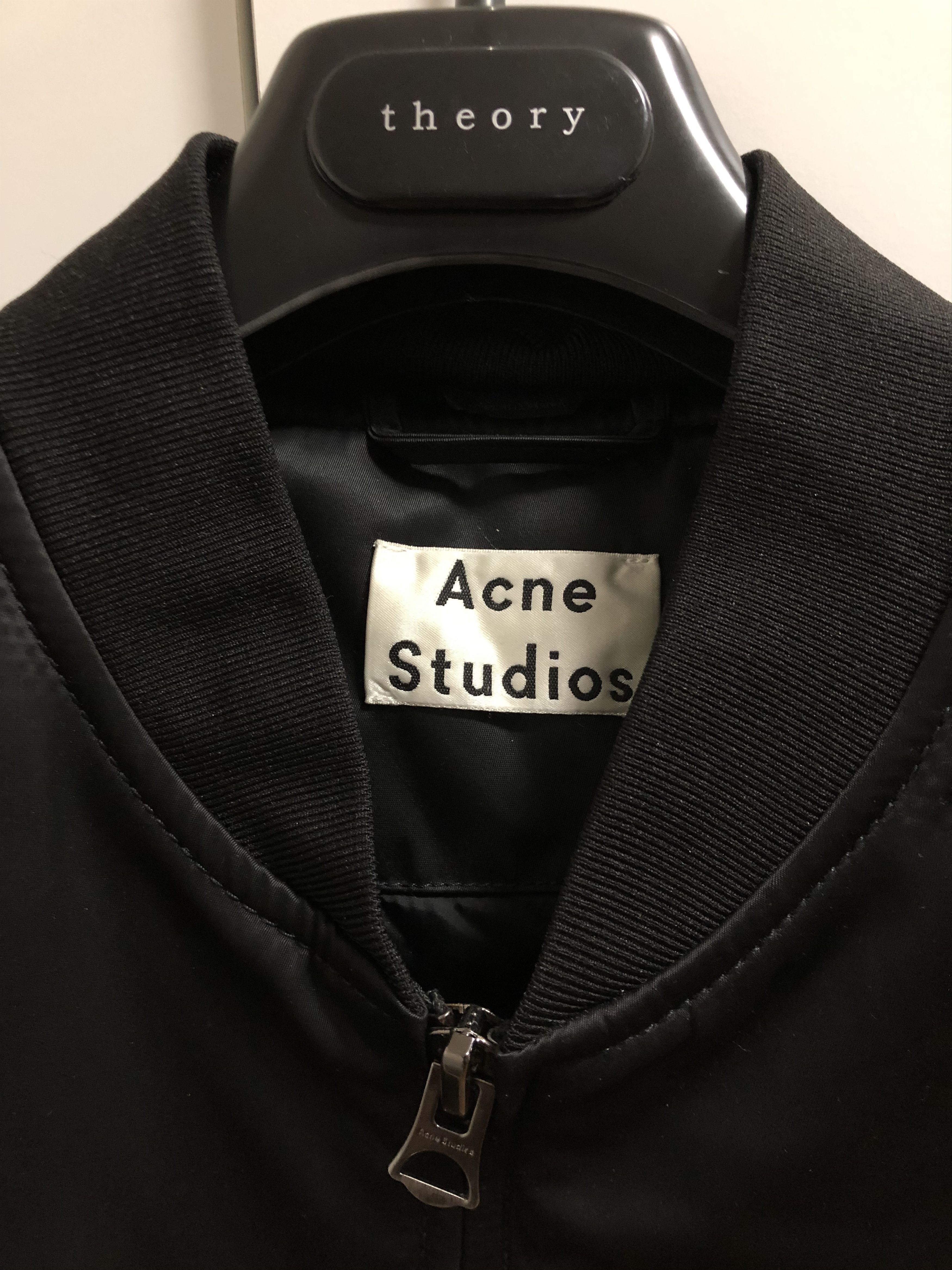 Acne Studios Acne Studios Black Satin Bomber Jacket Size US M / EU 48-50 / 2 - 3 Thumbnail