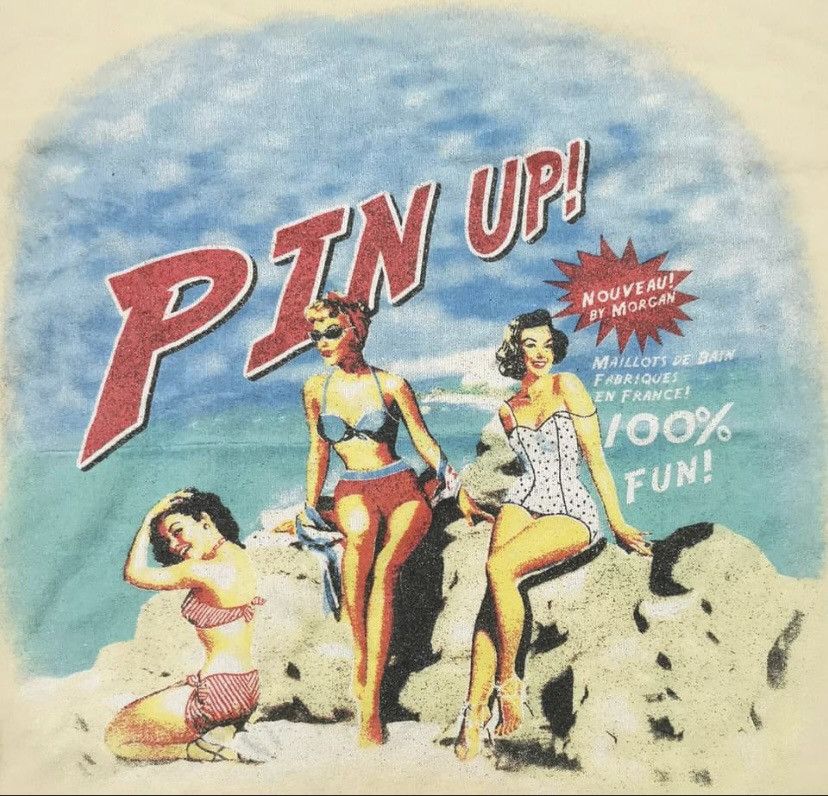 Morgan Homme Morgan De Toi Homme Retro Pin Up Girls Poster Shirt Size US S / EU 44-46 / 1 - 3 Thumbnail