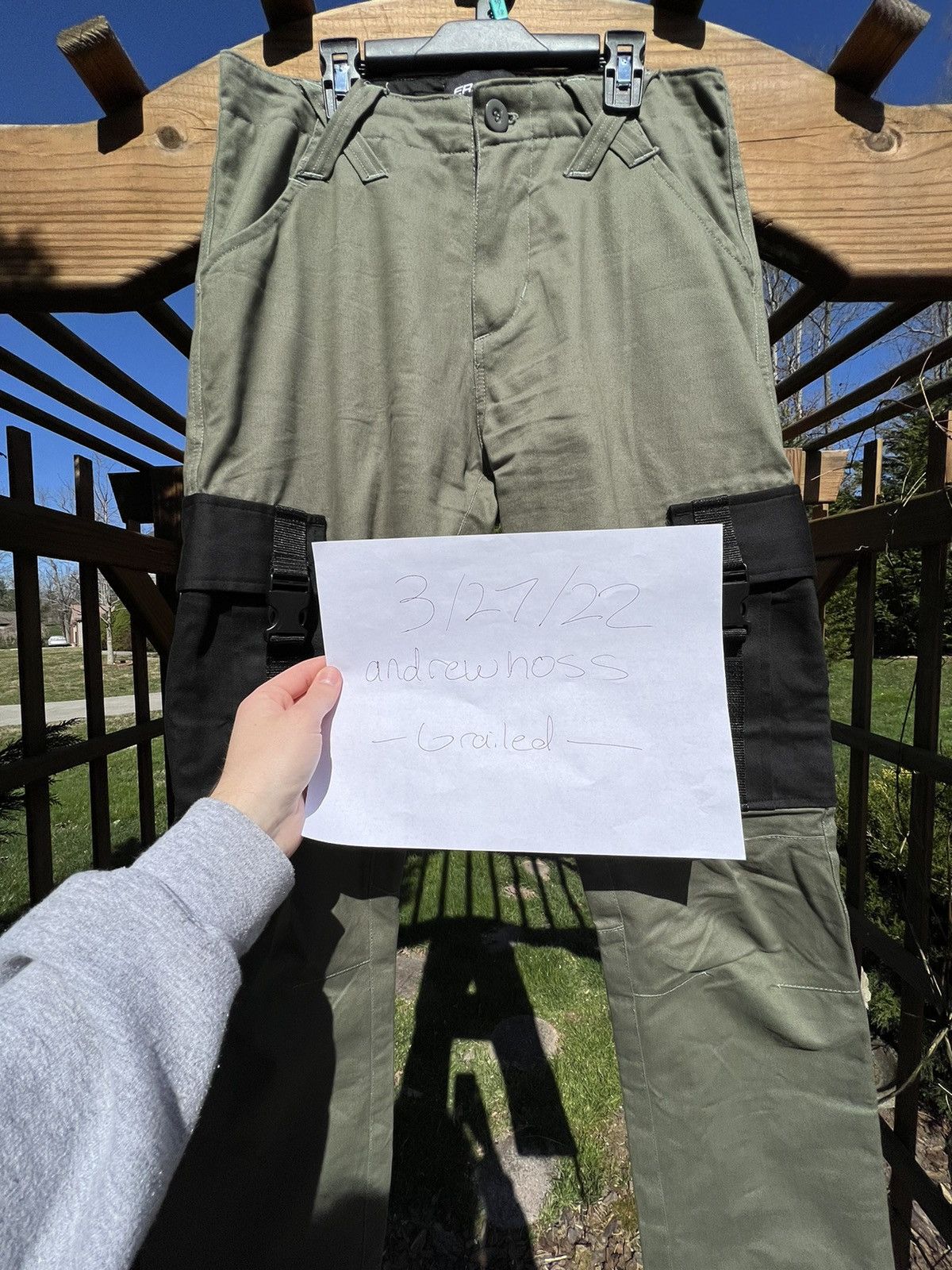 Vintage Erased Project Sage Green Military Cargo Pants 30 Grailed