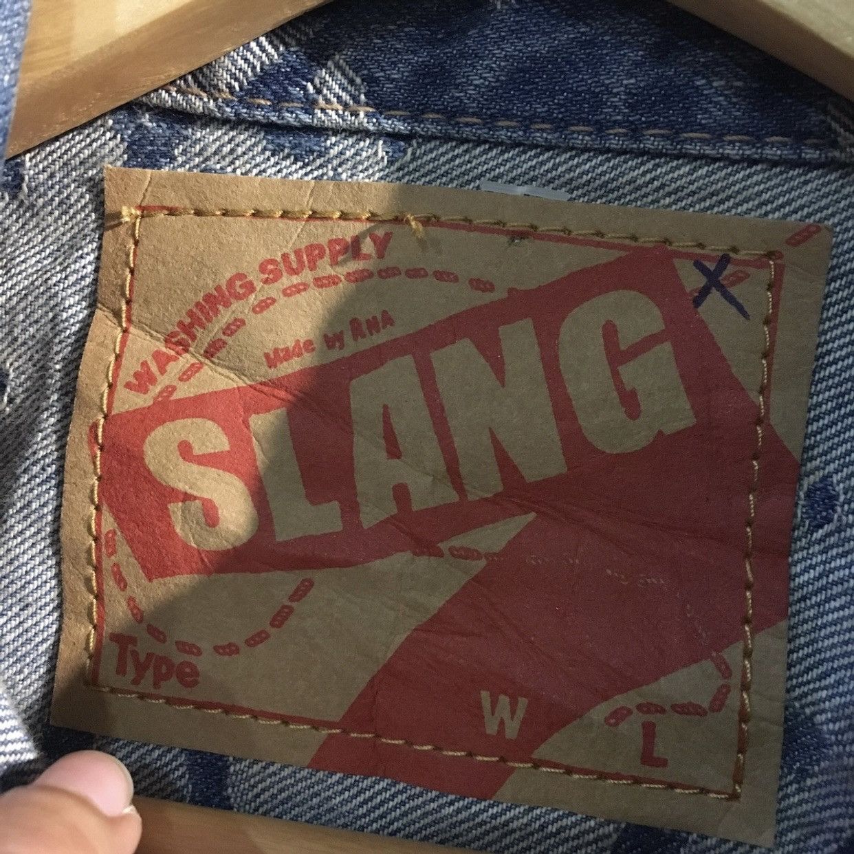 Japanese Brand RARE‼️RNA Slang Japanese Brand Overprint Denim Jacket Size US S / EU 44-46 / 1 - 4 Thumbnail