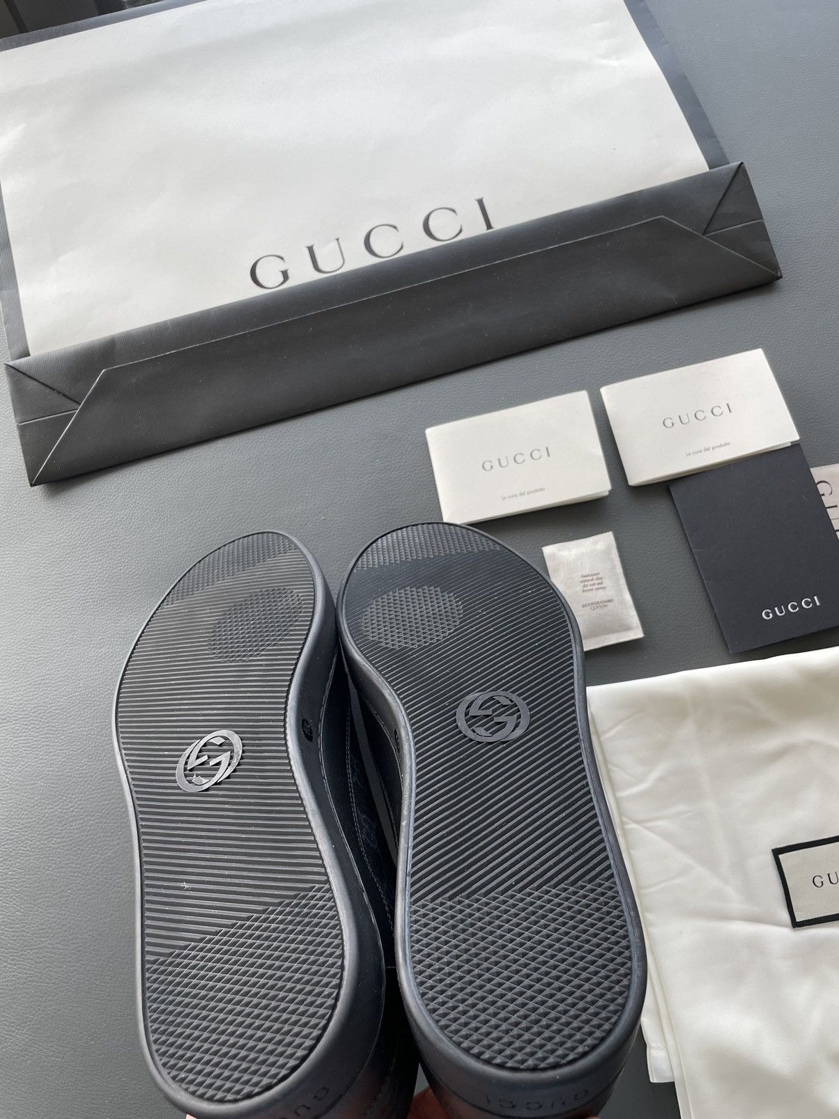 Gucci Rare Limited Edition Gucci Supreme Leather Low Top Sneakers Size US 11 / EU 44 - 12 Thumbnail