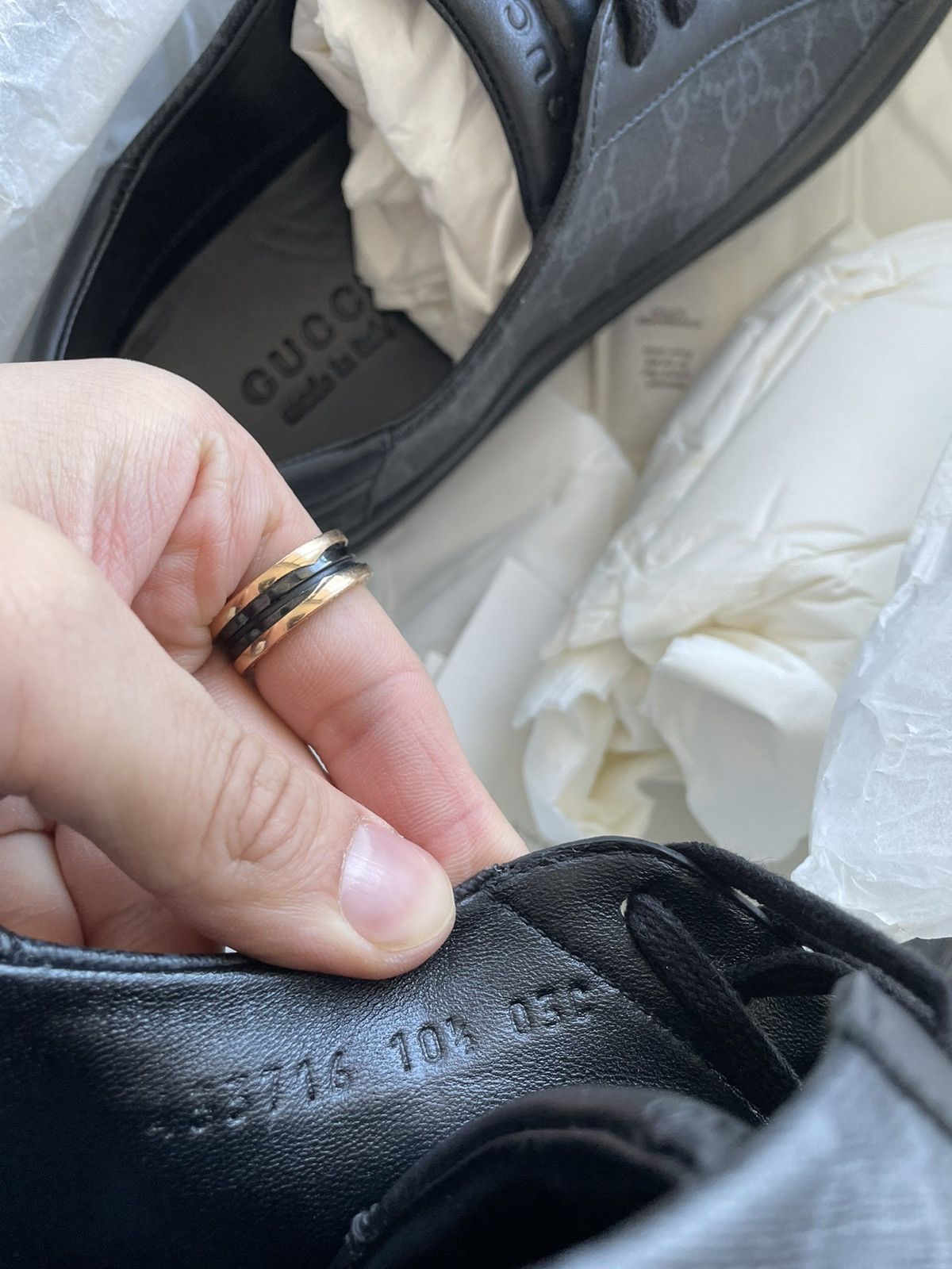 Gucci Rare Limited Edition Gucci Supreme Leather Low Top Sneakers Size US 11 / EU 44 - 24 Thumbnail