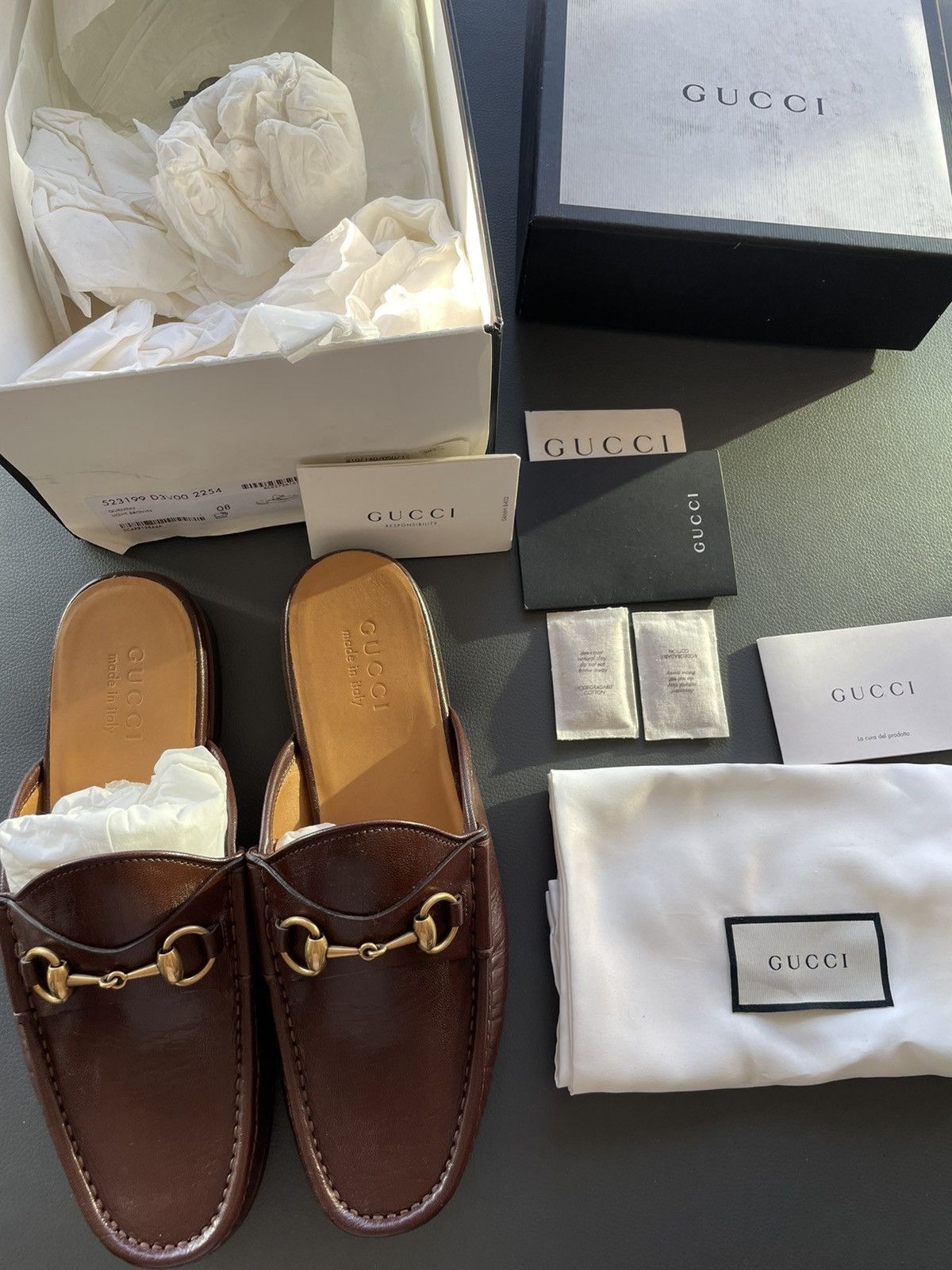 Gucci Limited Edition Iconic Classic Leather Sandal Shoes 100% New Size US 8.5 / EU 41-42 - 5 Thumbnail