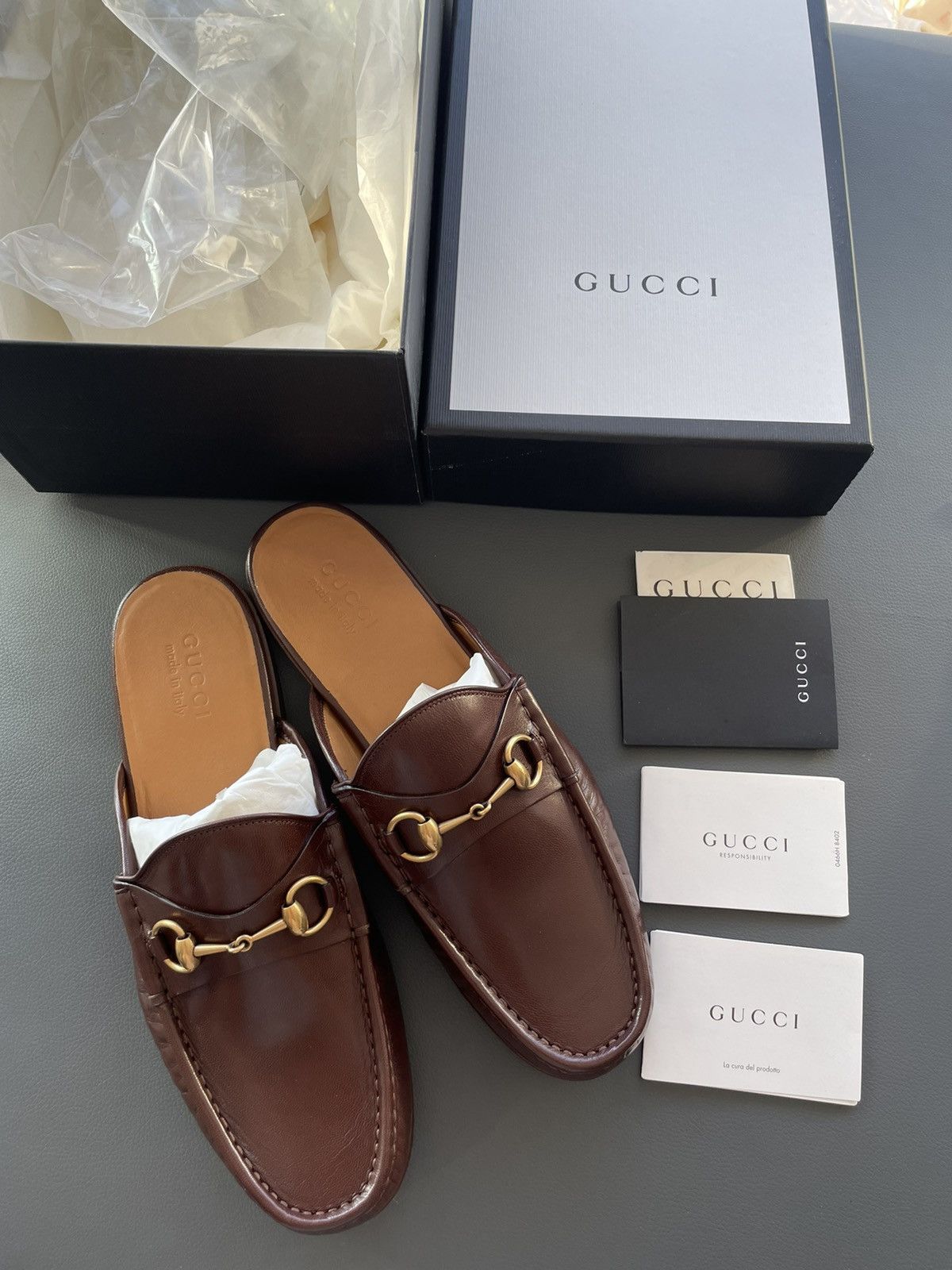 Gucci Iconic Super Runway Limited Horsebit Leather Sandal Shoes Size US 8.5 / EU 41-42 - 11 Thumbnail