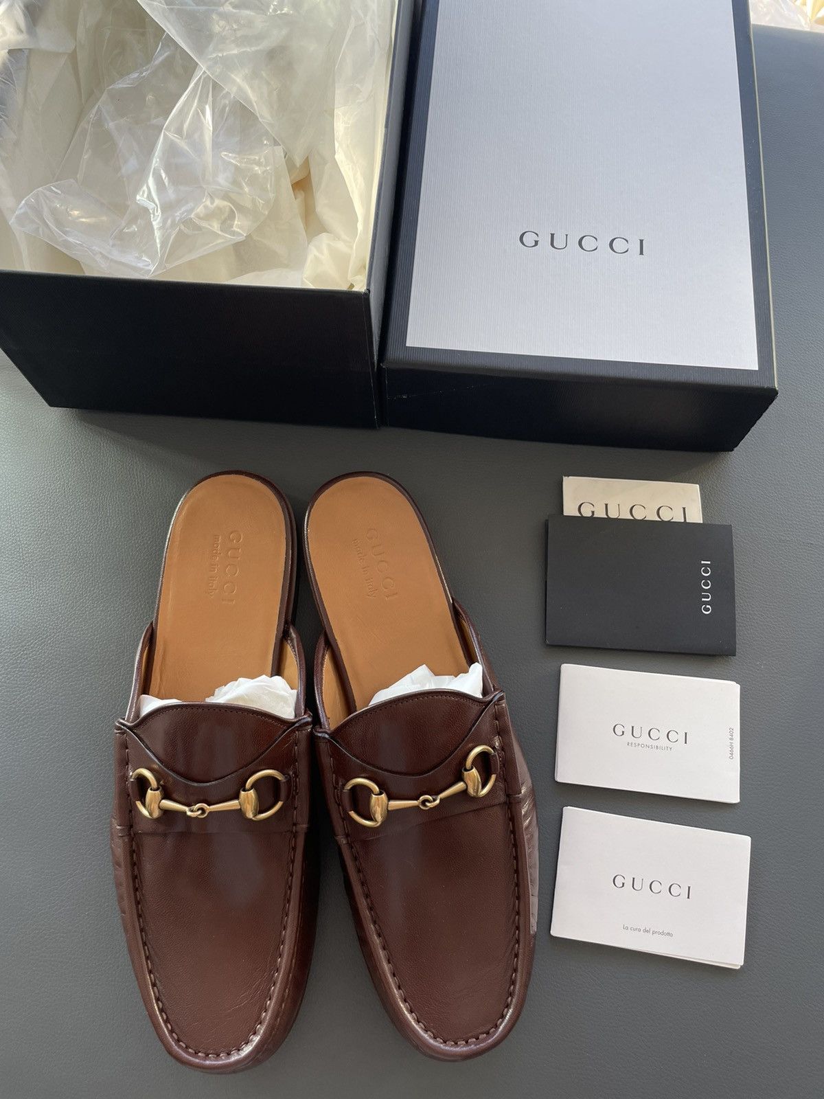 Gucci Iconic Super Runway Limited Horsebit Leather Sandal Shoes Size US 8.5 / EU 41-42 - 4 Thumbnail