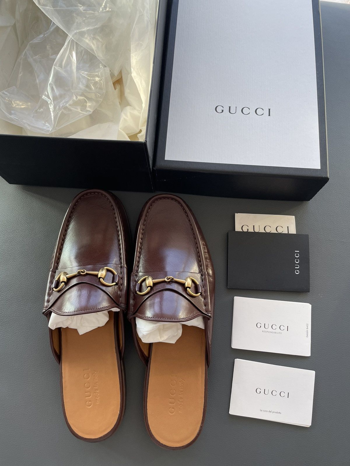 Gucci Iconic Super Runway Limited Horsebit Leather Sandal Shoes Size US 8.5 / EU 41-42 - 2 Thumbnail