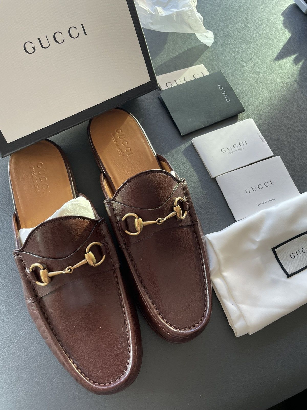 Gucci Iconic Super Runway Limited Horsebit Leather Sandal Shoes Size US 8.5 / EU 41-42 - 21 Thumbnail