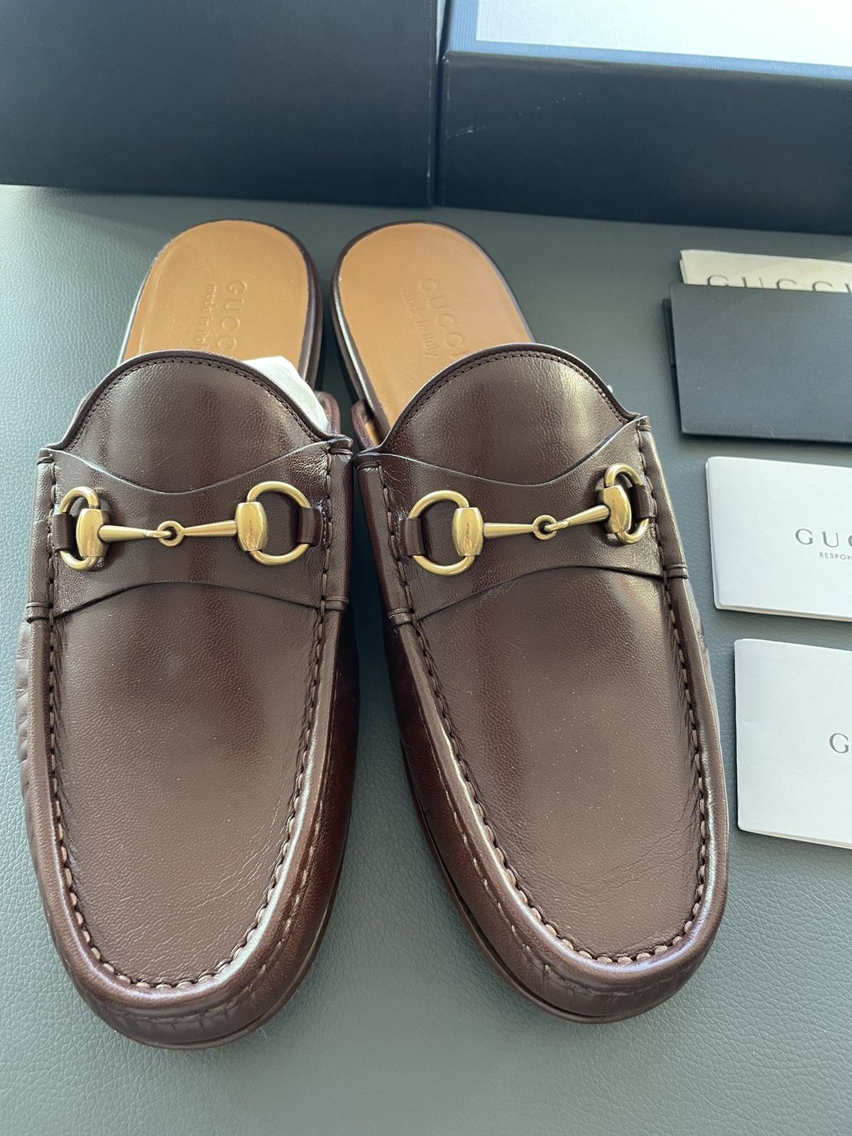 Gucci Iconic Super Runway Limited Horsebit Leather Sandal Shoes Size US 8.5 / EU 41-42 - 10 Thumbnail