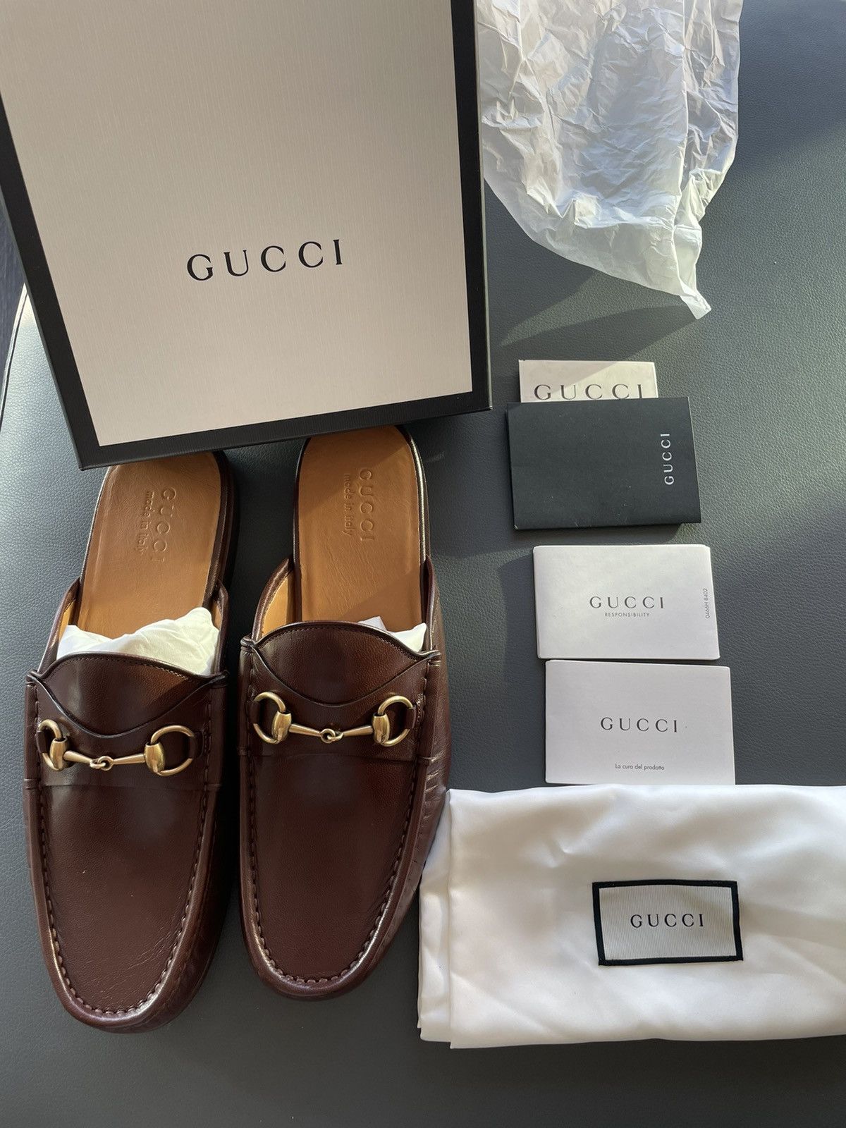 Gucci Iconic Super Runway Limited Horsebit Leather Sandal Shoes Size US 8.5 / EU 41-42 - 6 Thumbnail