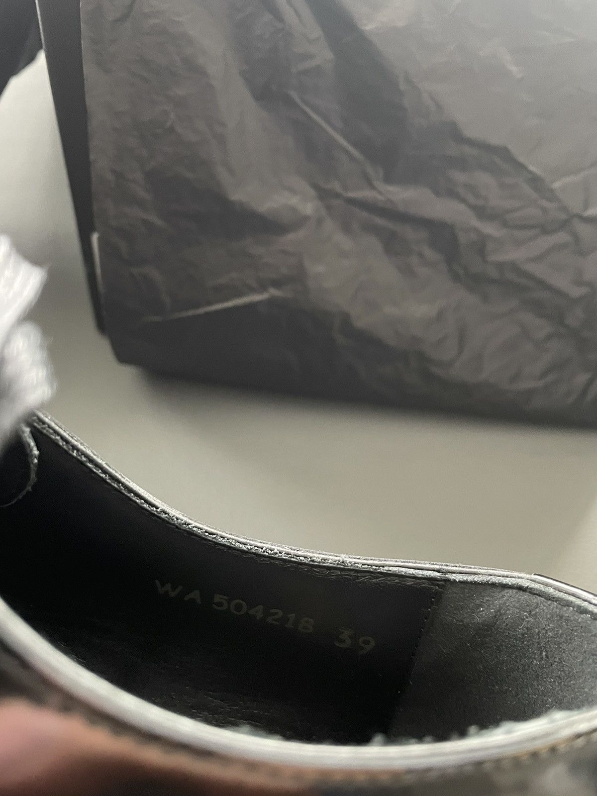Hedi Slimane × Saint Laurent Paris × Yves Saint Laurent Super Rare 2015 Runway HEDI Le Smoking Derby Leather Shoes Size US 6 / EU 39 - 8 Thumbnail