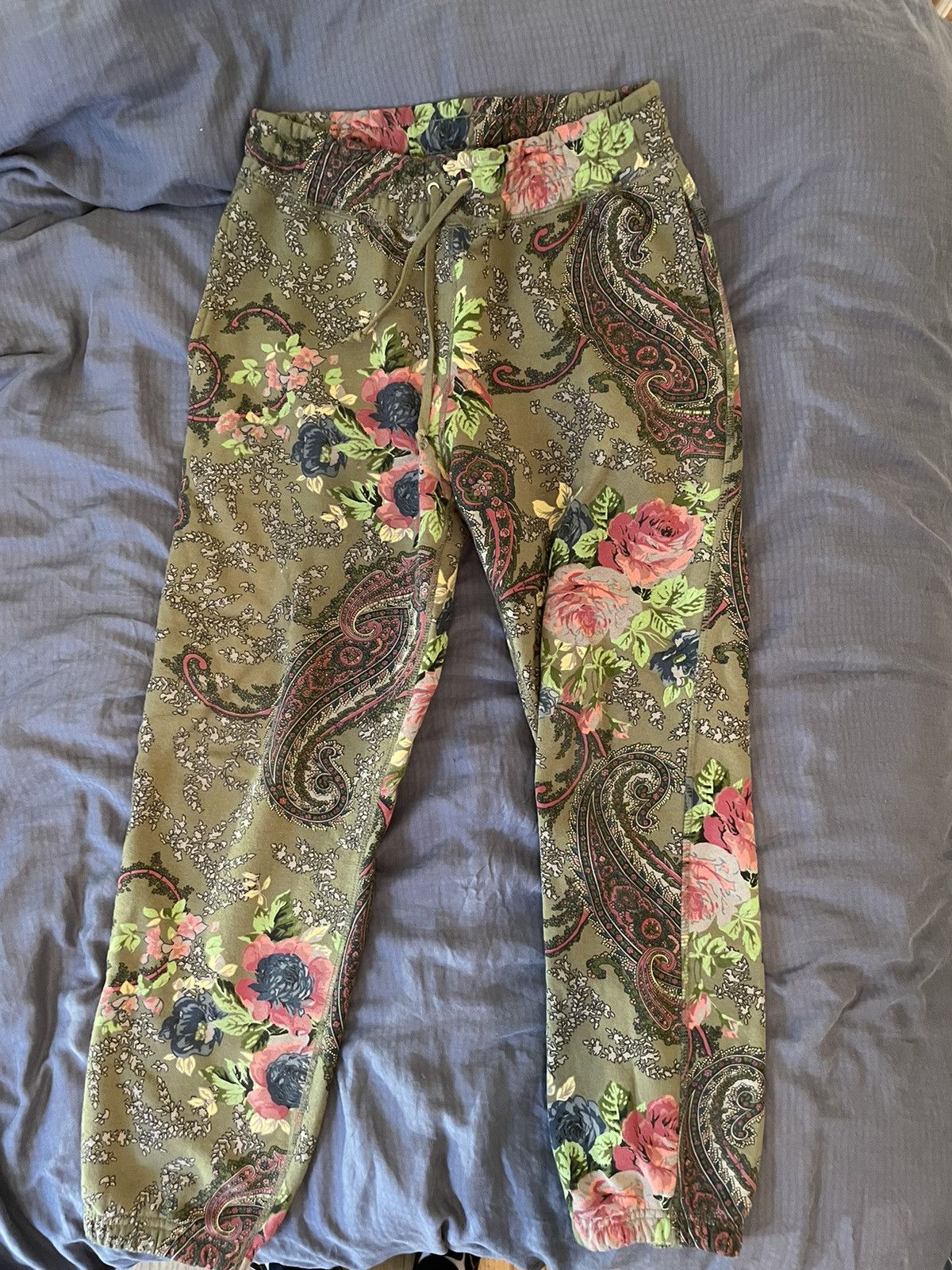 Noah Noah Paisley Sweatpants Green Medium Size US 32 / EU 48 - 1 Thumbnail
