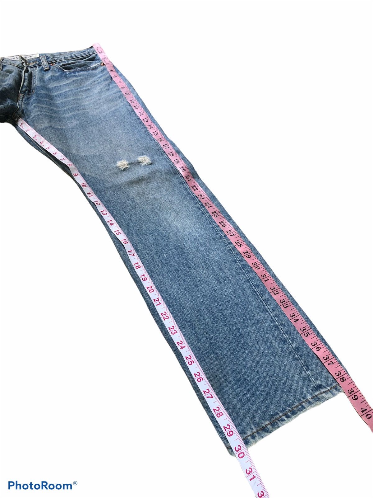 Japanese Brand AS KNOW AS WASHED BLUE DENIM Size US 31 - 9 Thumbnail