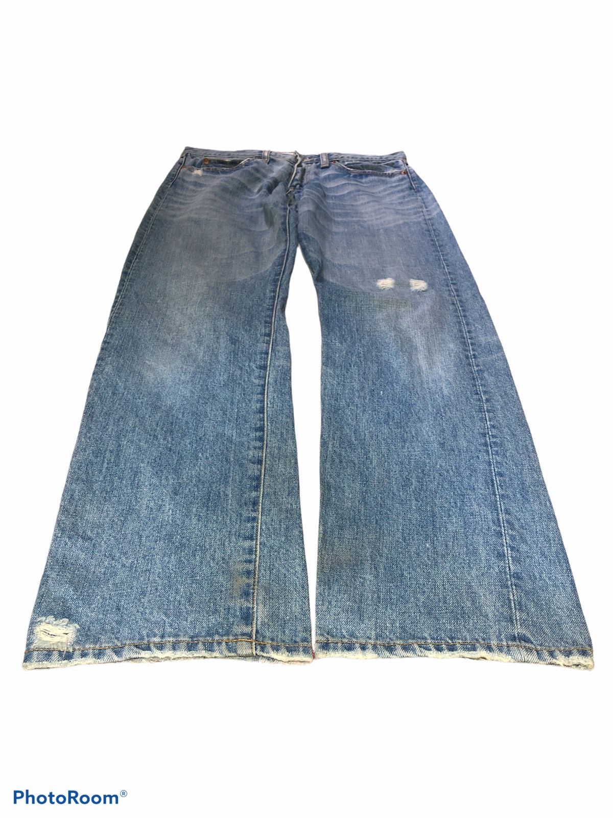 Japanese Brand AS KNOW AS WASHED BLUE DENIM Size US 31 - 2 Thumbnail