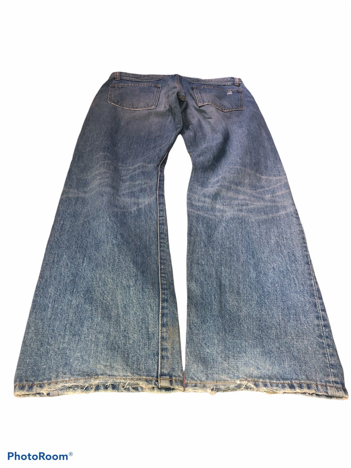 Japanese Brand AS KNOW AS WASHED BLUE DENIM Size US 31 - 4 Thumbnail