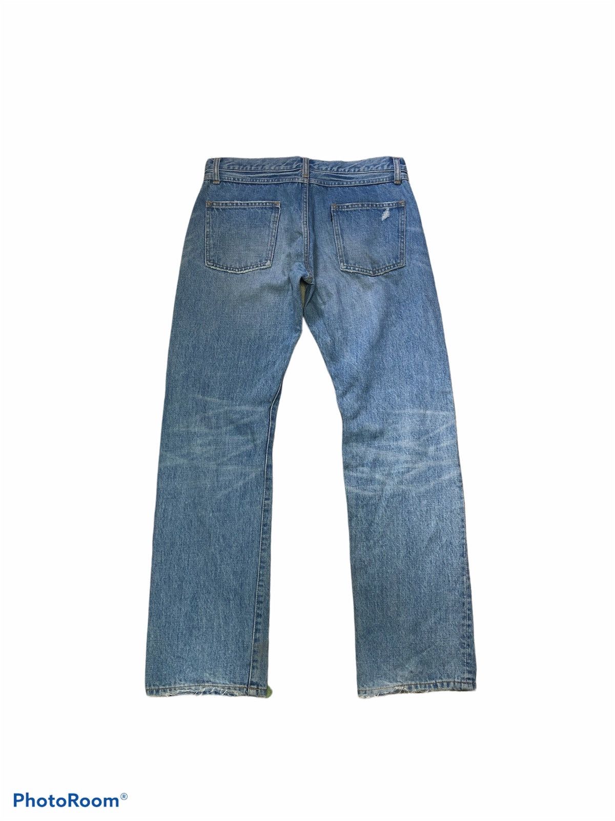 Japanese Brand AS KNOW AS WASHED BLUE DENIM Size US 31 - 3 Thumbnail