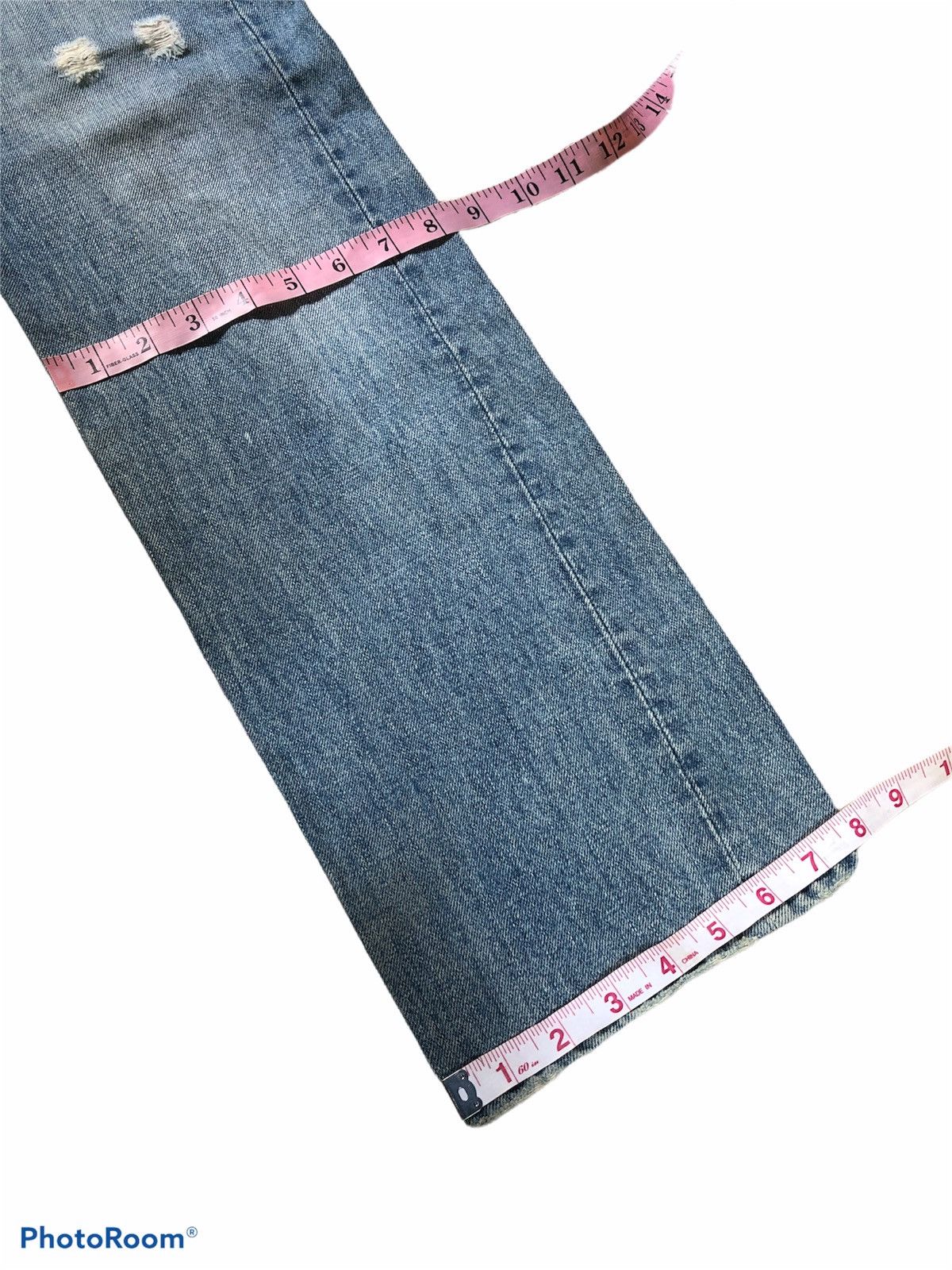 Japanese Brand AS KNOW AS WASHED BLUE DENIM Size US 31 - 8 Thumbnail