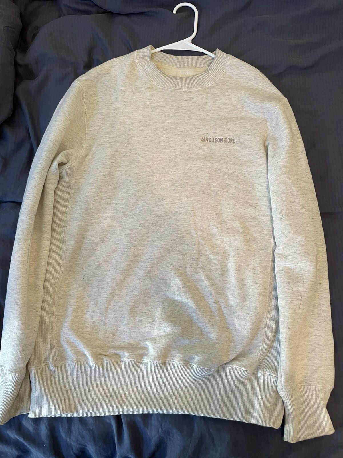 Aime Leon Dore Aime Leon Dore SS21 Uniform Crewneck Oatmeal Medium Size US M / EU 48-50 / 2 - 1 Thumbnail